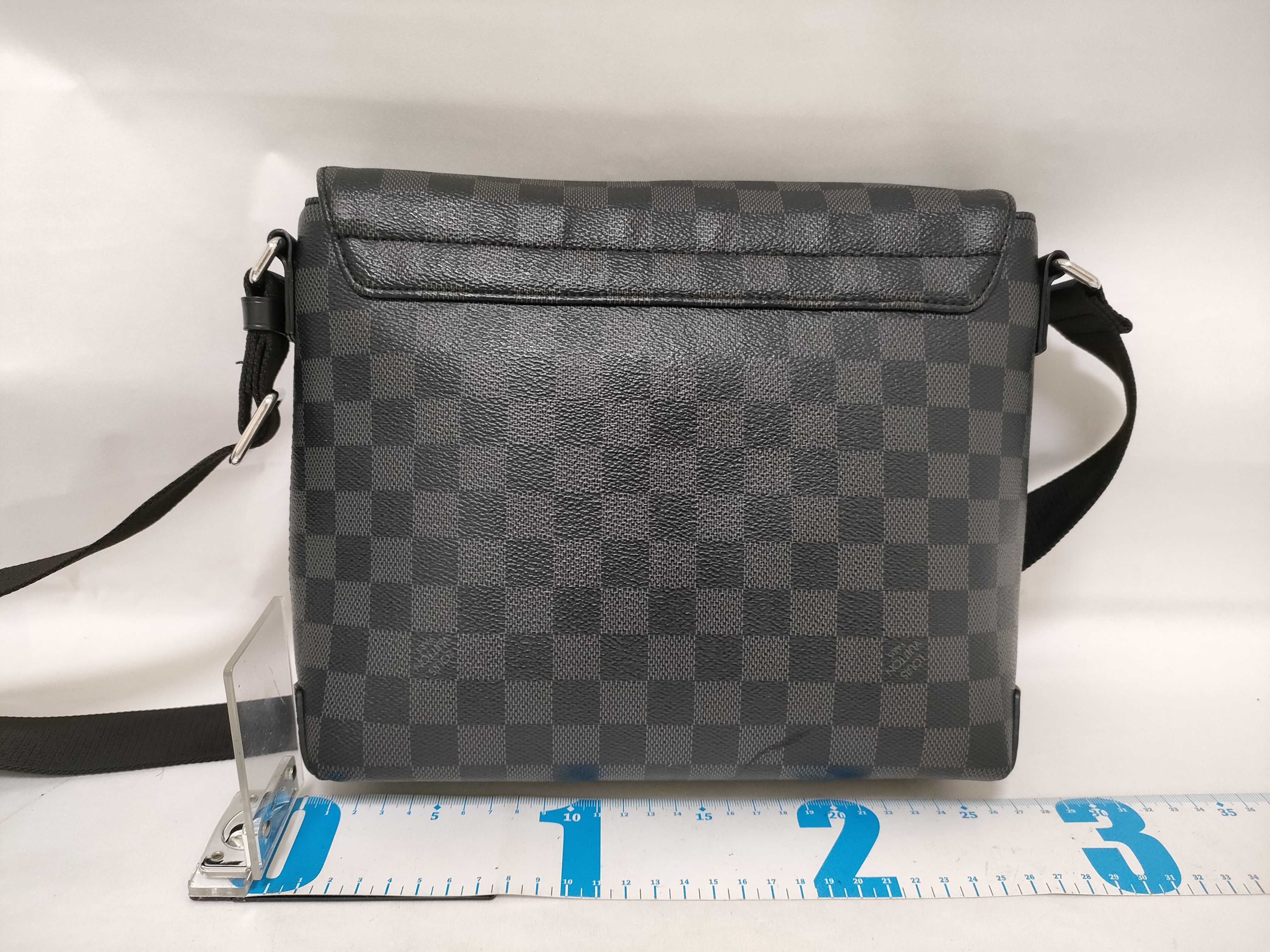 Damier Graphite TR- Damier Graphite District Bag Shoulder Bag — view 2