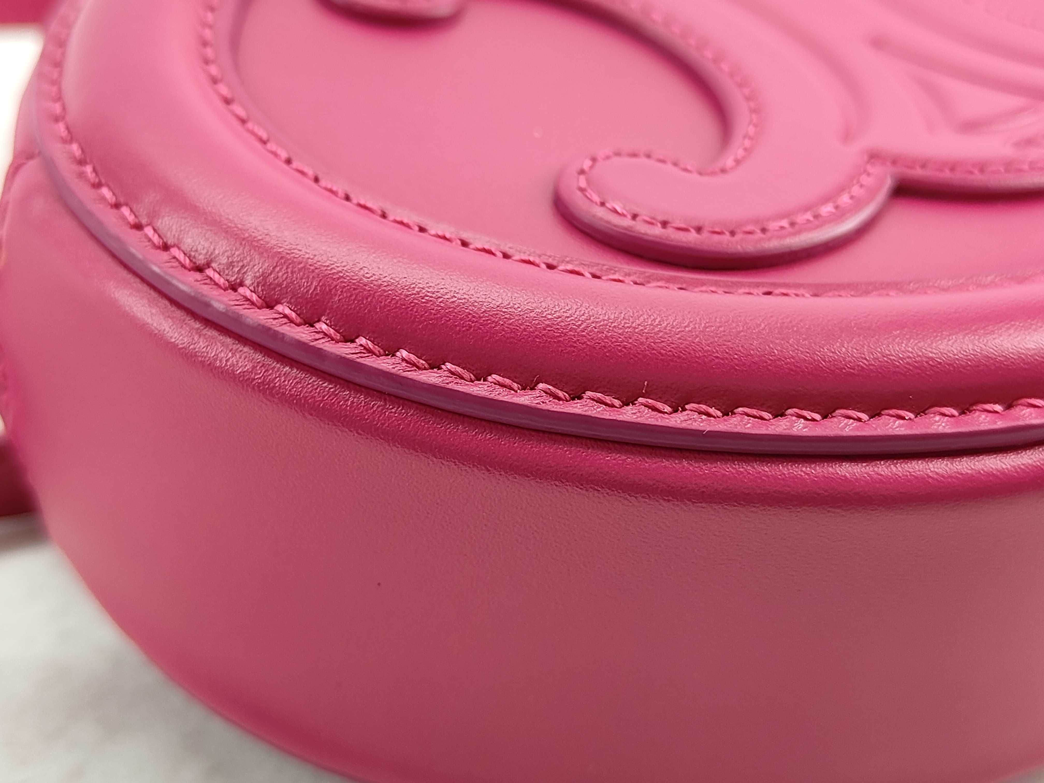 Oval Purse Cuir Triomphe Leather Shoulder Bag Pink Shoulder Bag — view 8