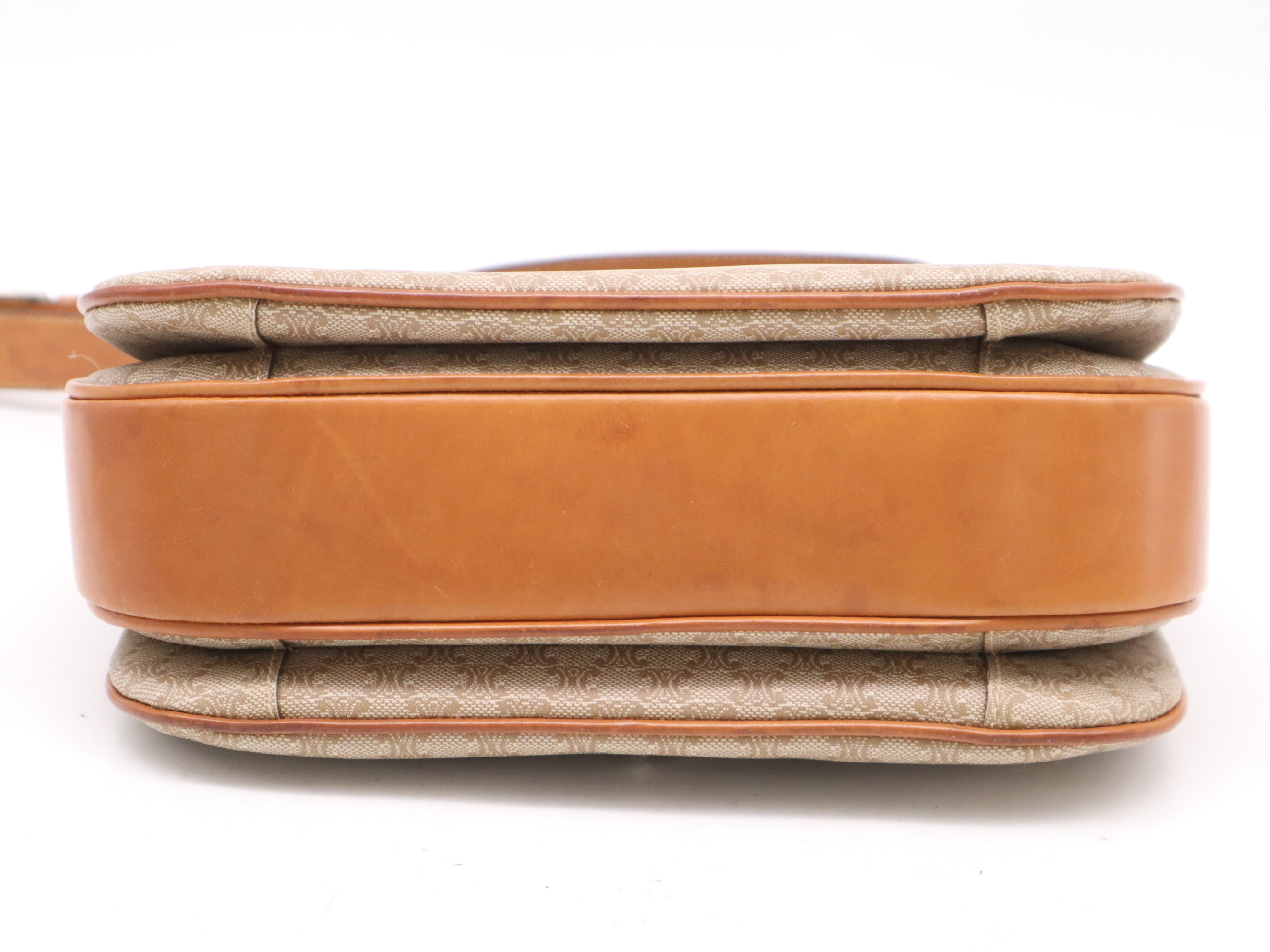 PVC x Leather Macadam Shoulder Bag Beige Brown Shoulder Bag — view 4
