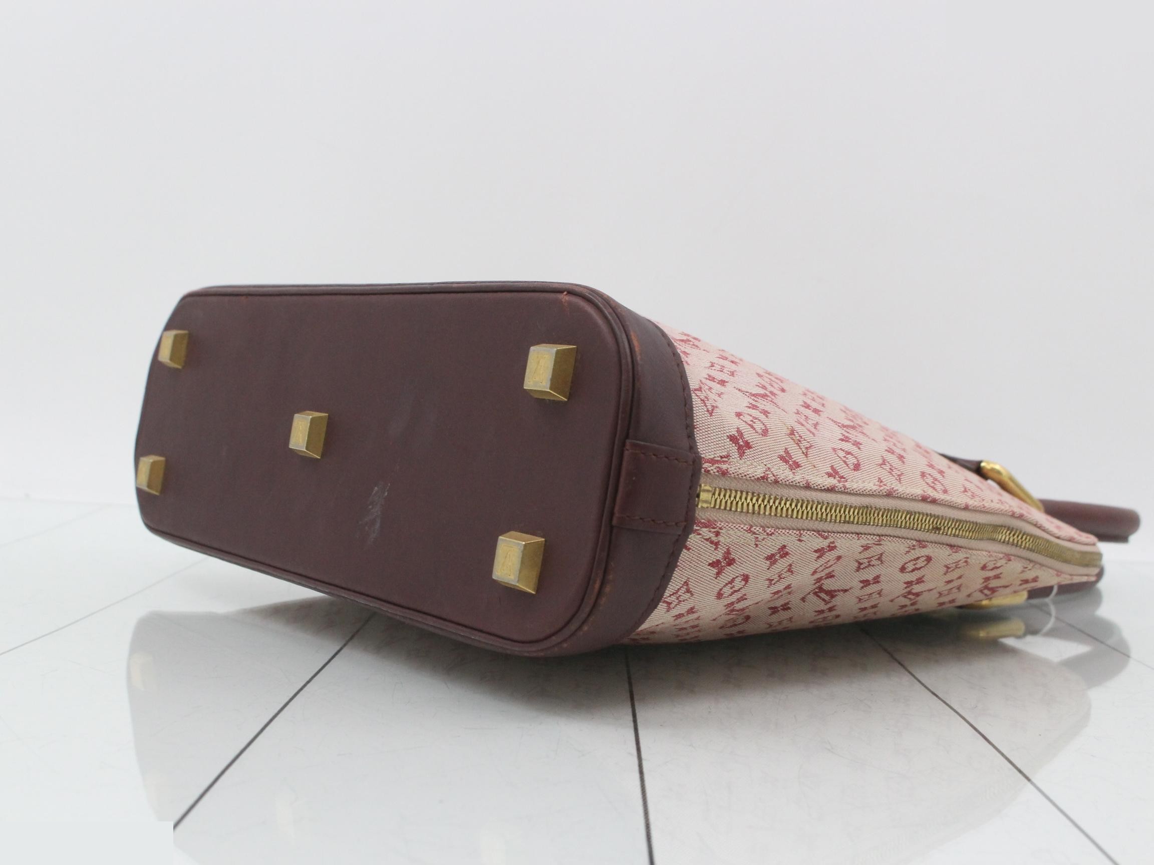 Monogram Mini Alma O Cerise Handbag — view 6