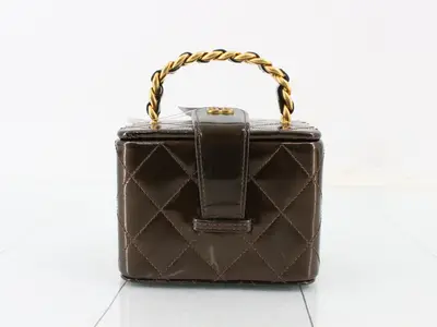 Matelassé/Enamel Mini Vanity Pouch, Series 3