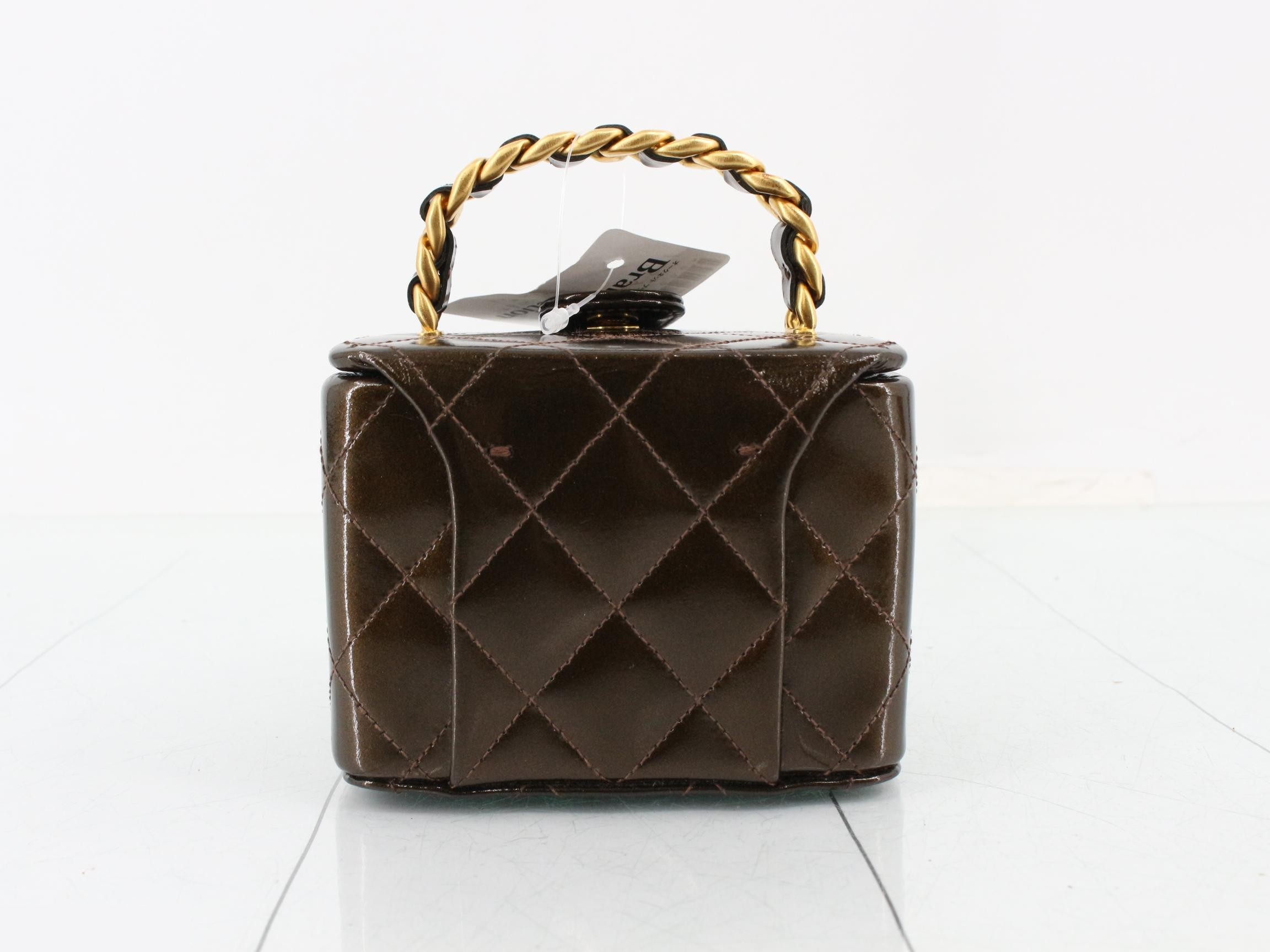 Matelassé/Enamel Mini Vanity Pouch, Series 3 — view 2
