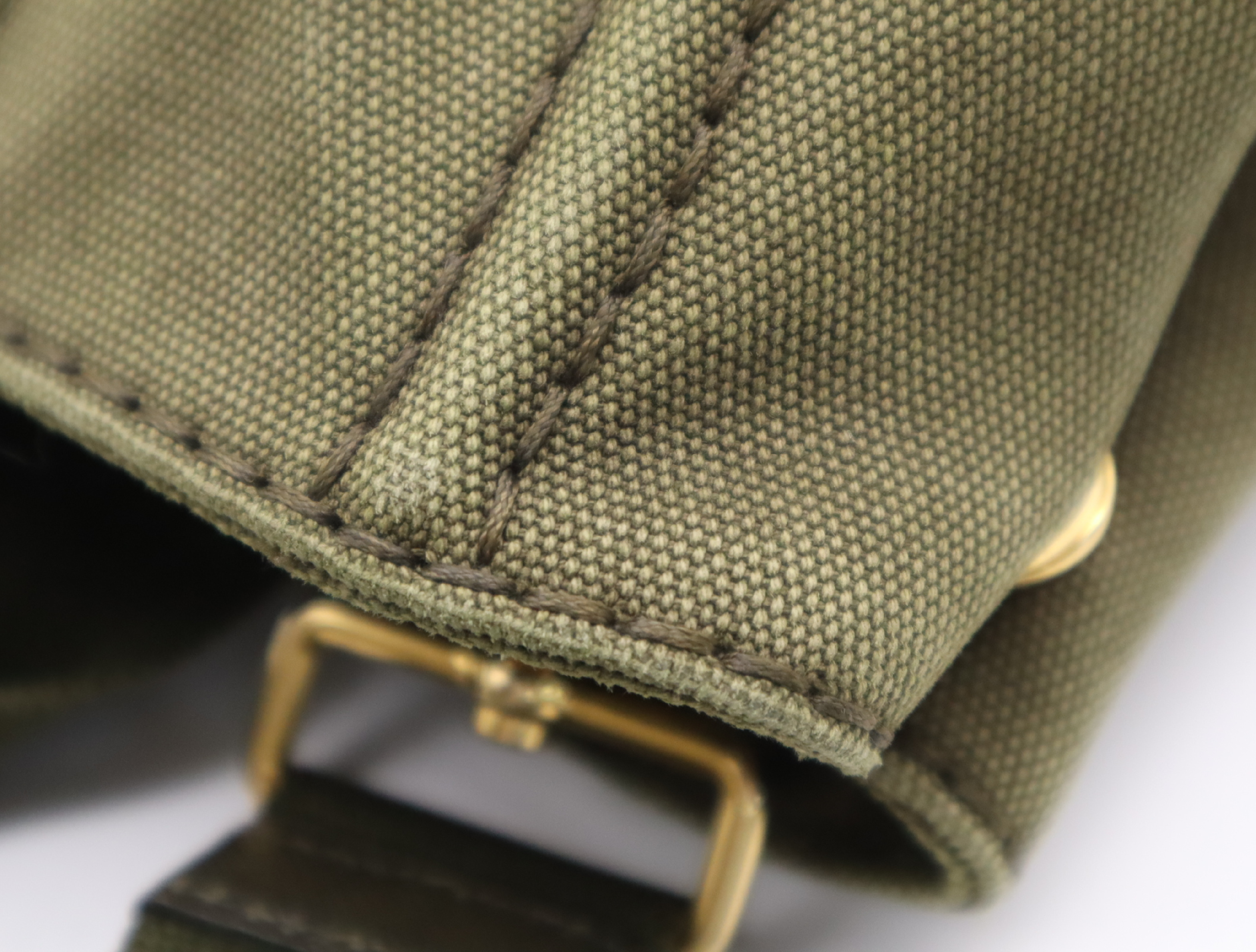 Canvas Canapa 2-Way Tote Bag with Shoulder Strap, Khaki — view 11