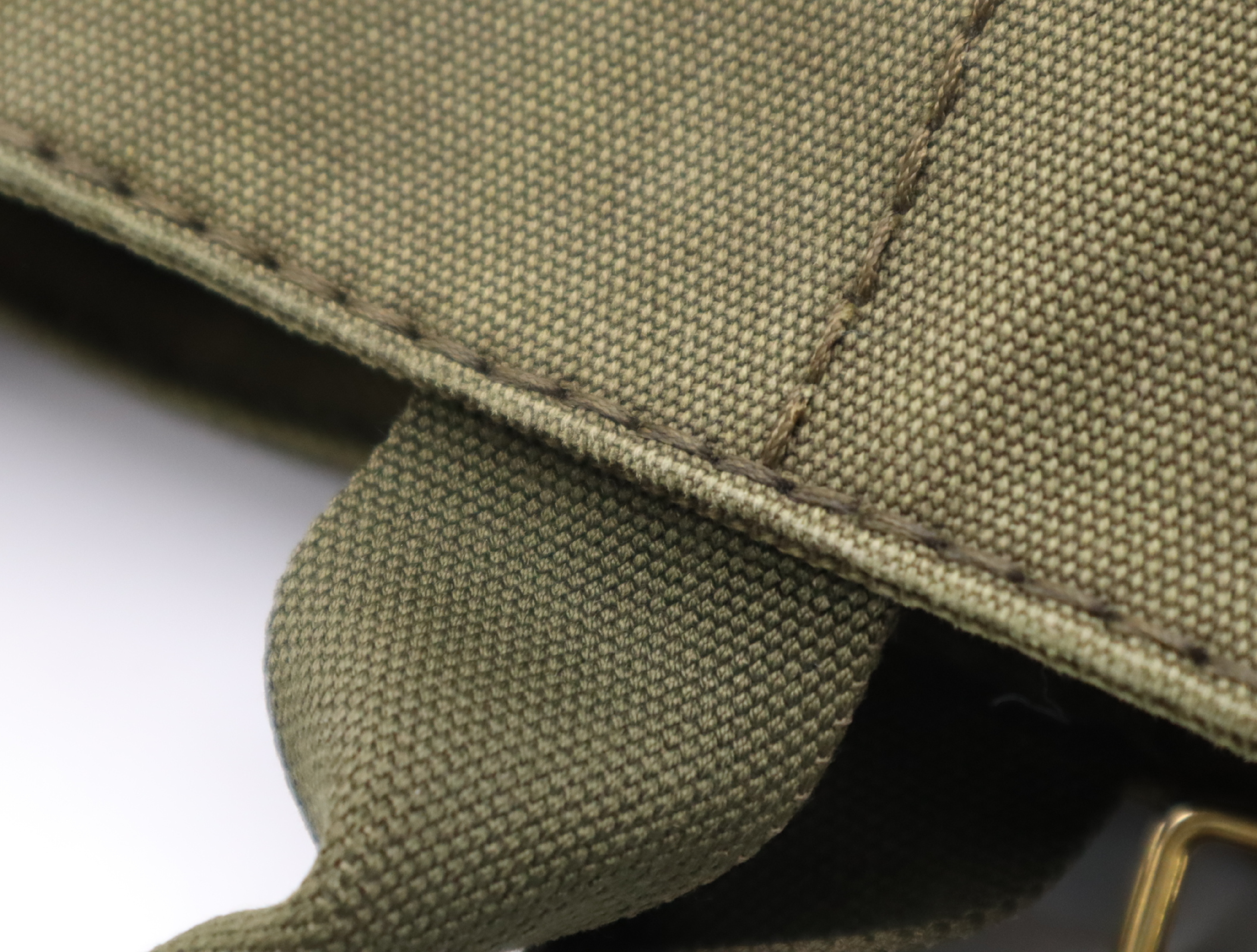 Canvas Canapa 2-Way Tote Bag with Shoulder Strap, Khaki — view 10