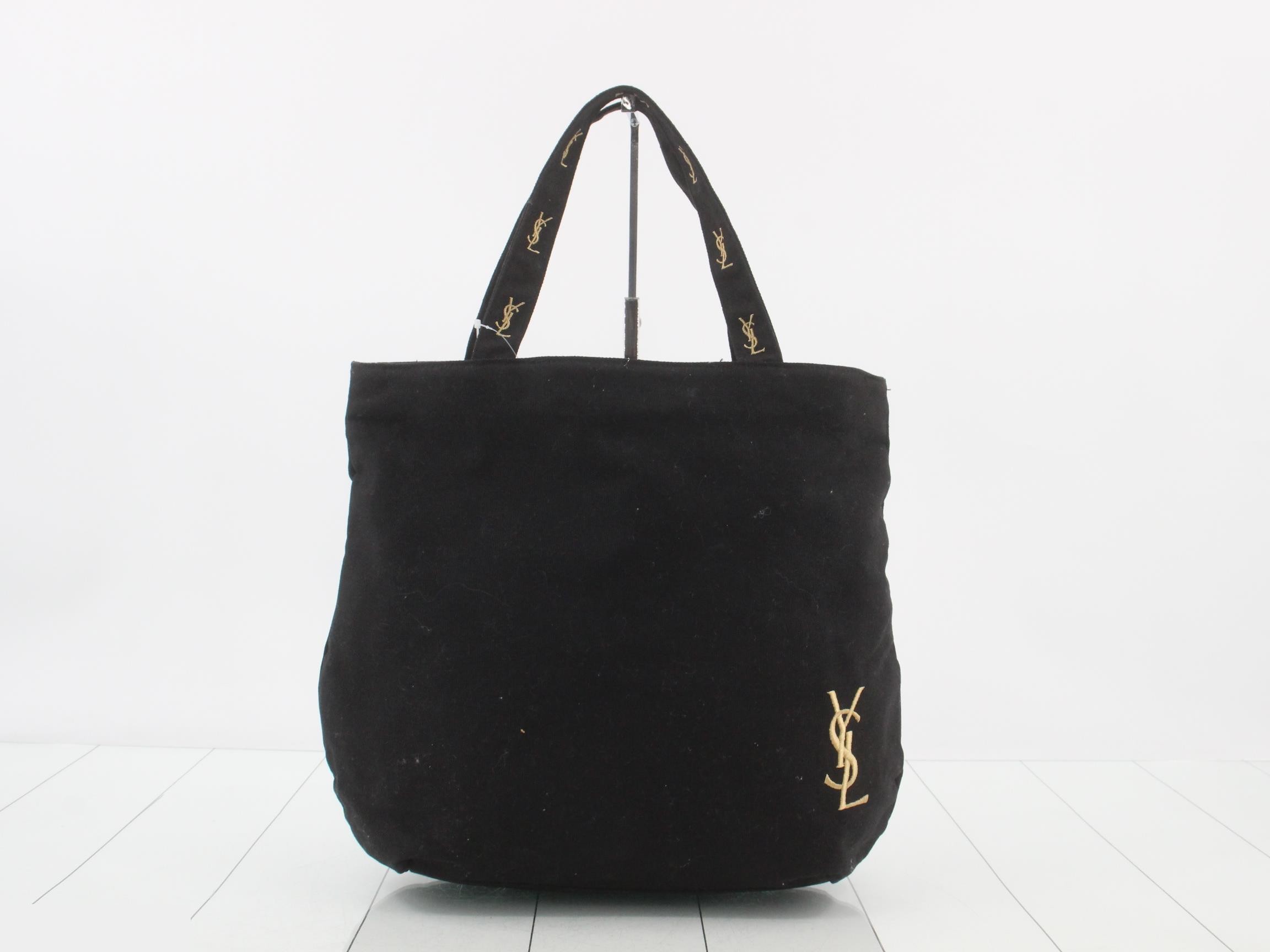 Canvas tote bag with brand logo, black.