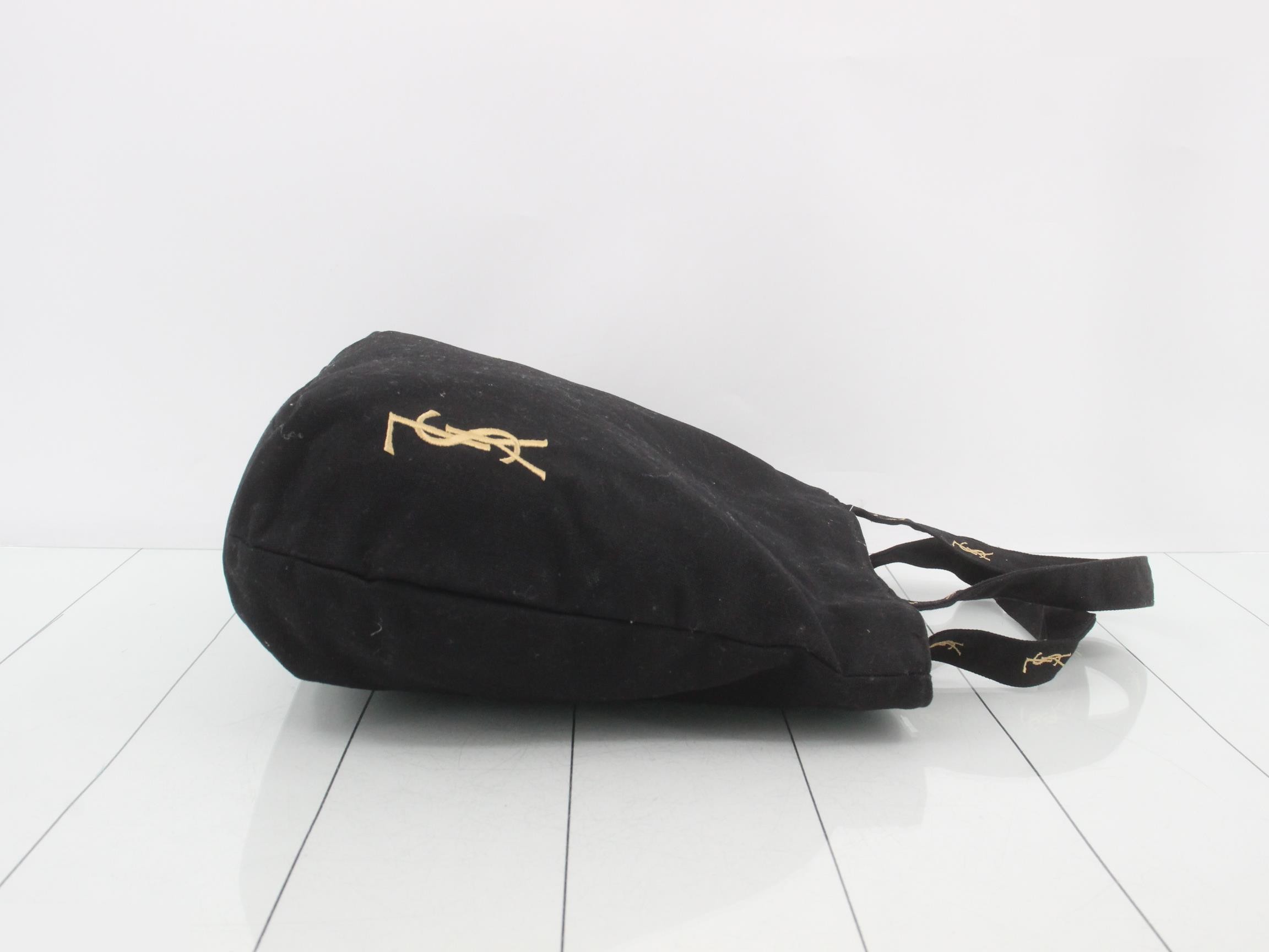 Canvas tote bag with brand logo, black. — view 3