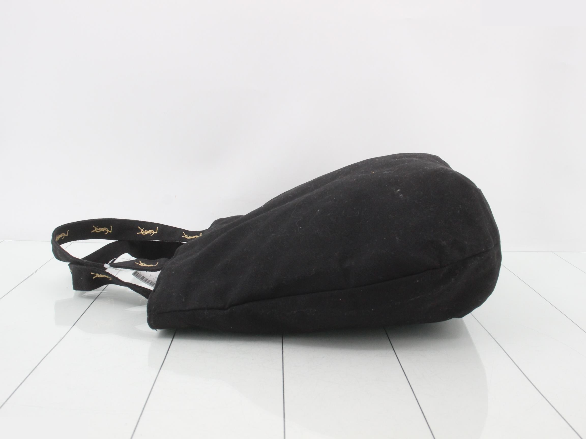 Canvas tote bag with brand logo, black. — view 4