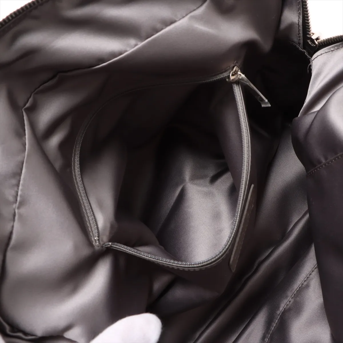 Matelasse Lambskin Chain Tote Bag 2.55 Black Silver Hardware 14052602 14th Series — view 8