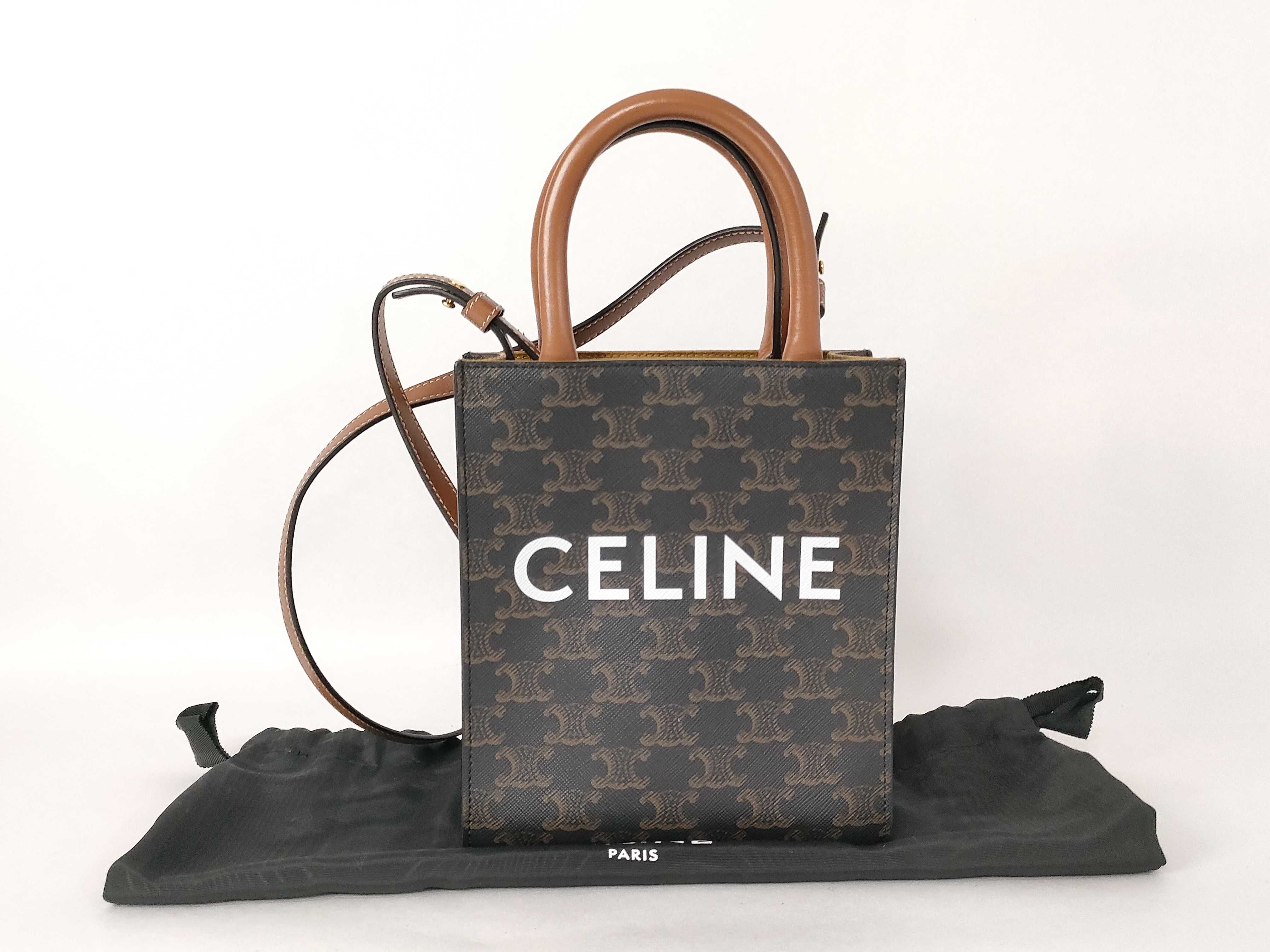 Triomphe Vertical Hippo Shoulder Handbag Shoulder Bag