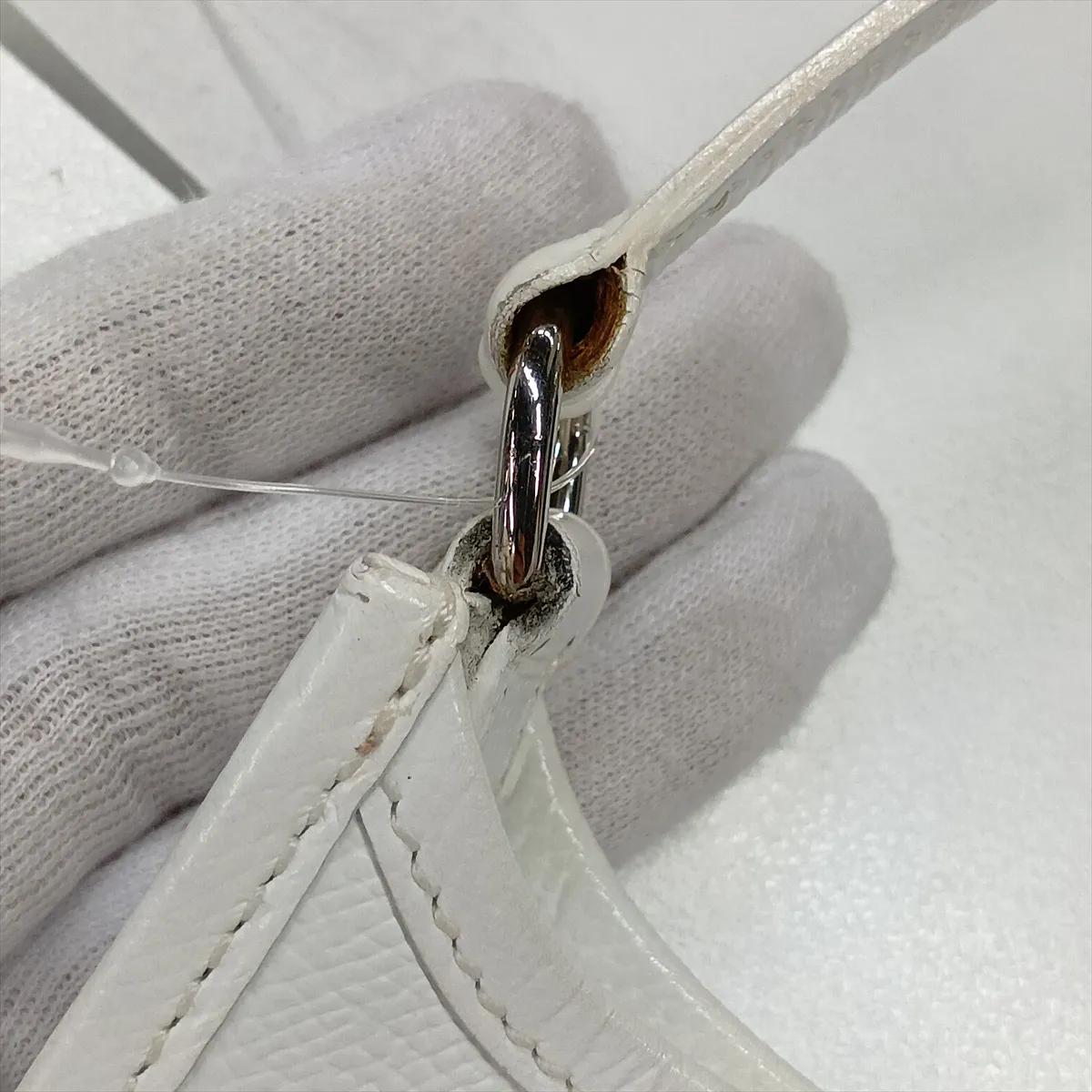 Evelyne 16 TPM Amazon Veau Epsom White Silver Hardware I: 2005 — view 12