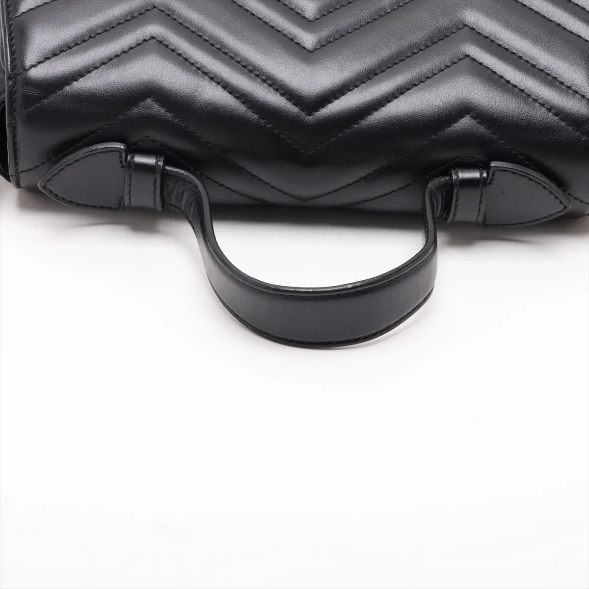 GG Marmont Leather 2-Way Handbag, Black, 498110 — view 5