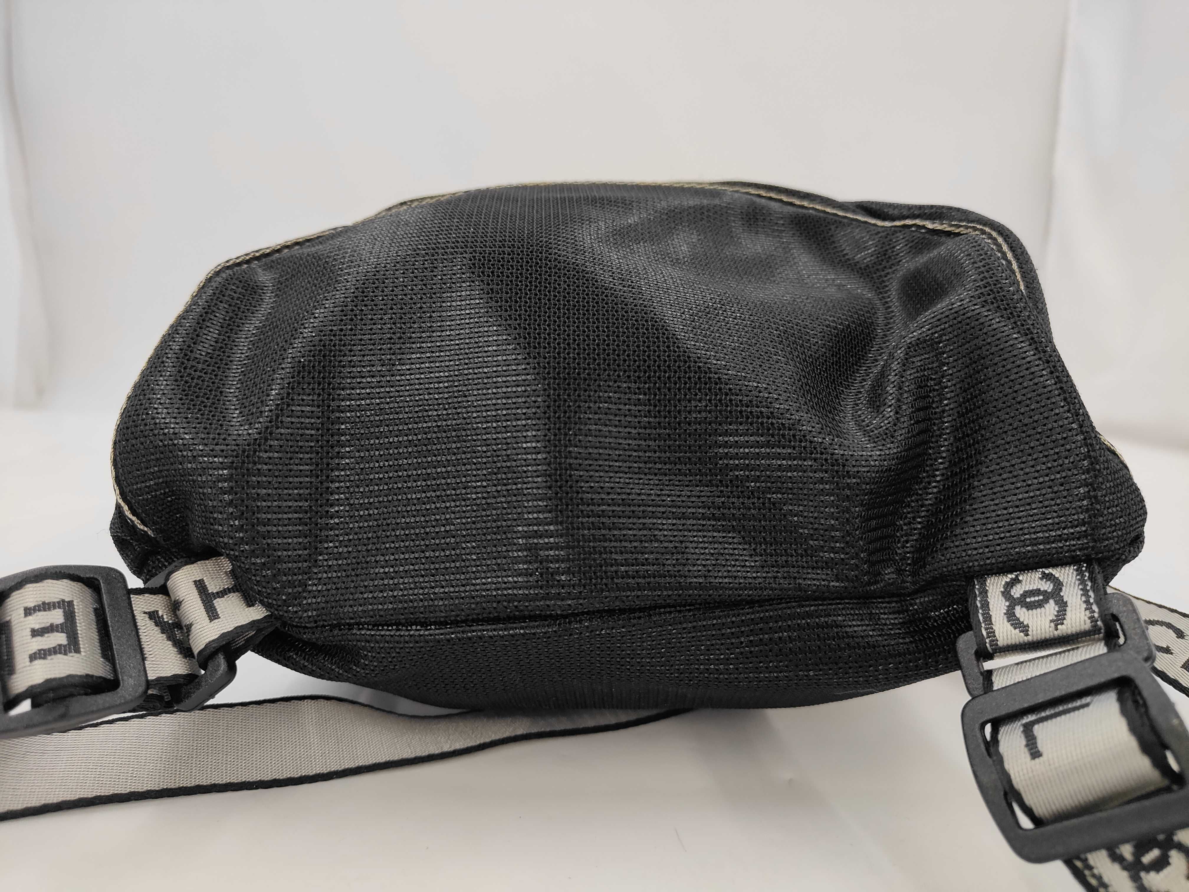 Mesh Backpack, Nylon, Black, with Seal — view 4