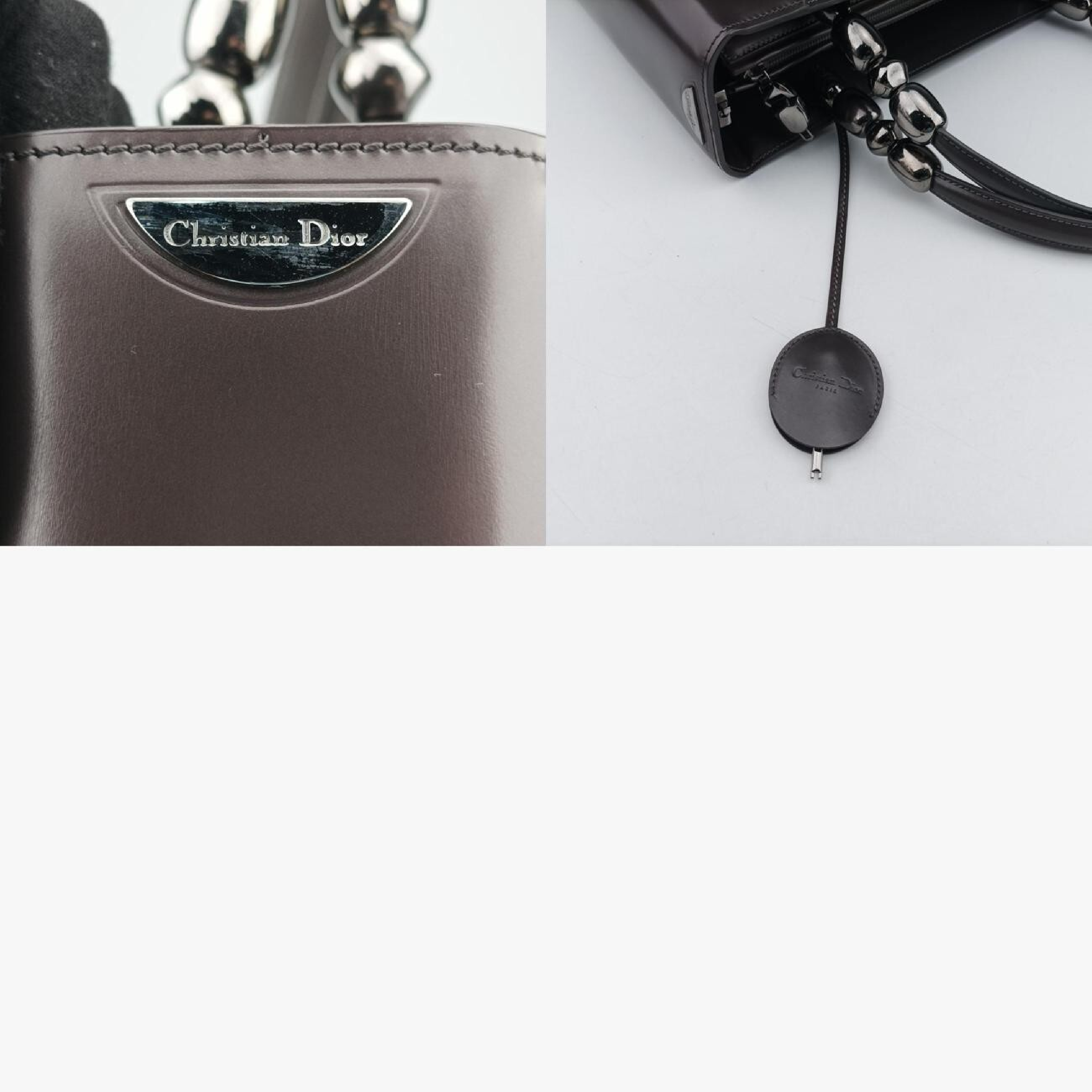 Maris Pearl Grey Enamel Handbag MA-0939 — view 11