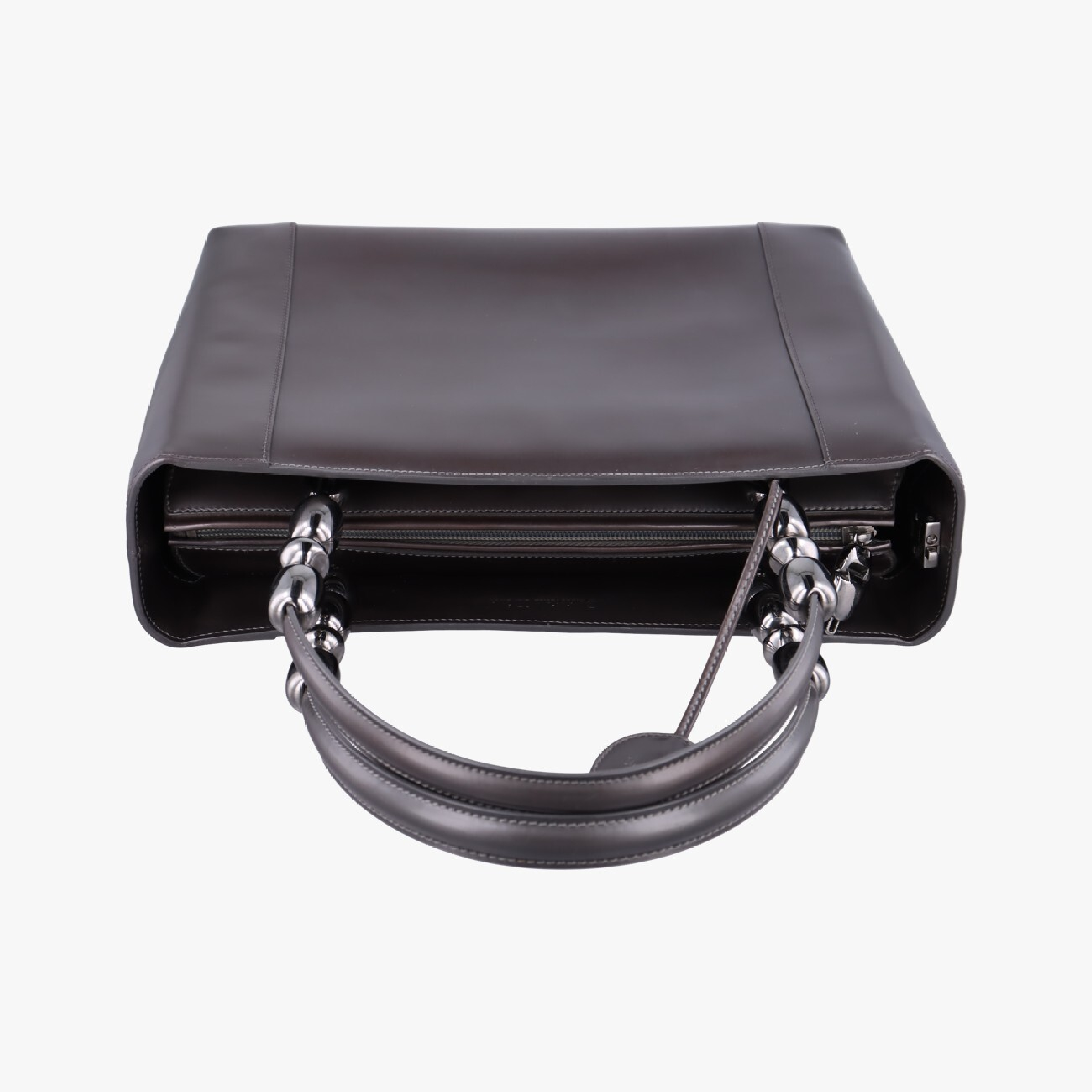Maris Pearl Grey Enamel Handbag MA-0939 — view 5