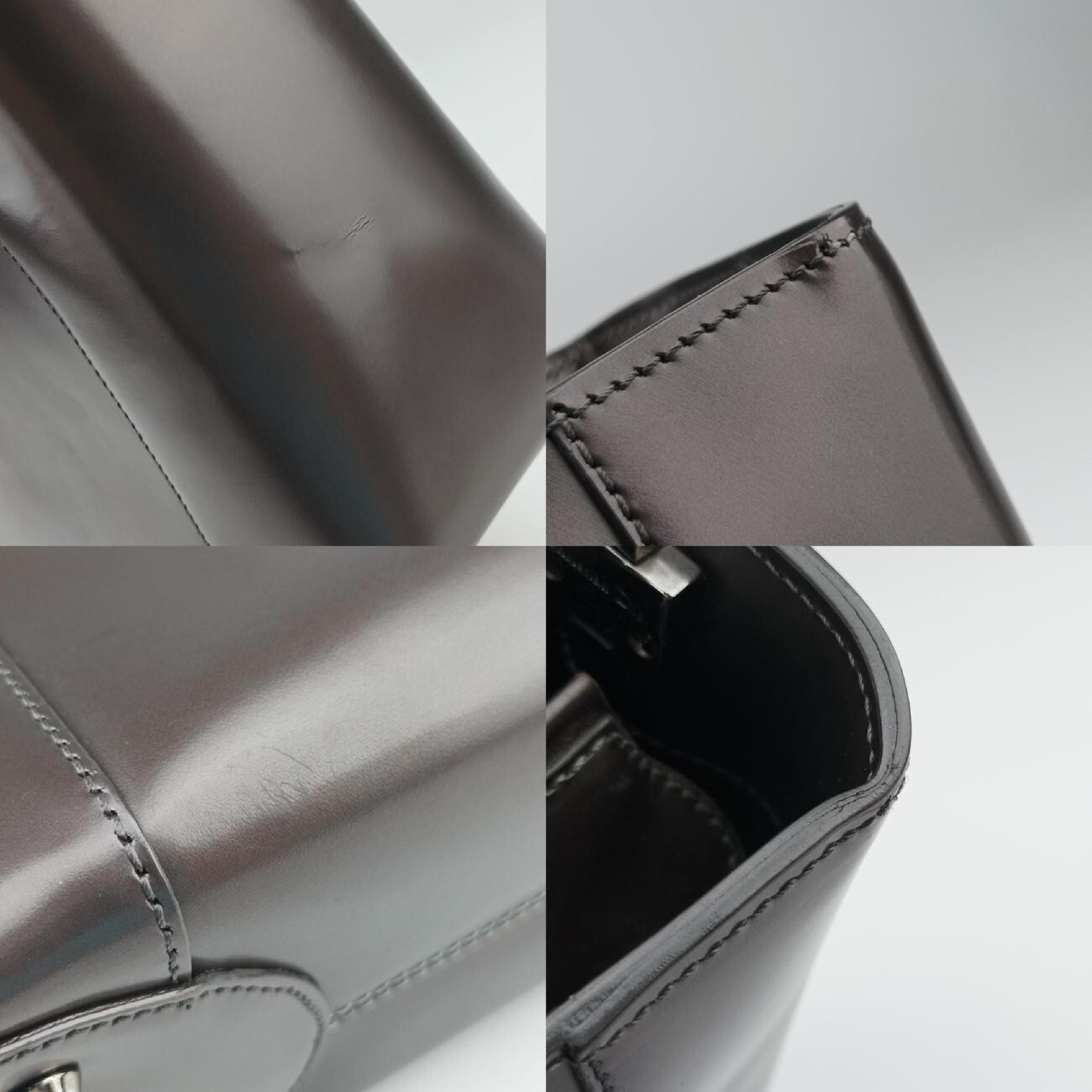 Maris Pearl Grey Enamel Handbag MA-0939 — view 9