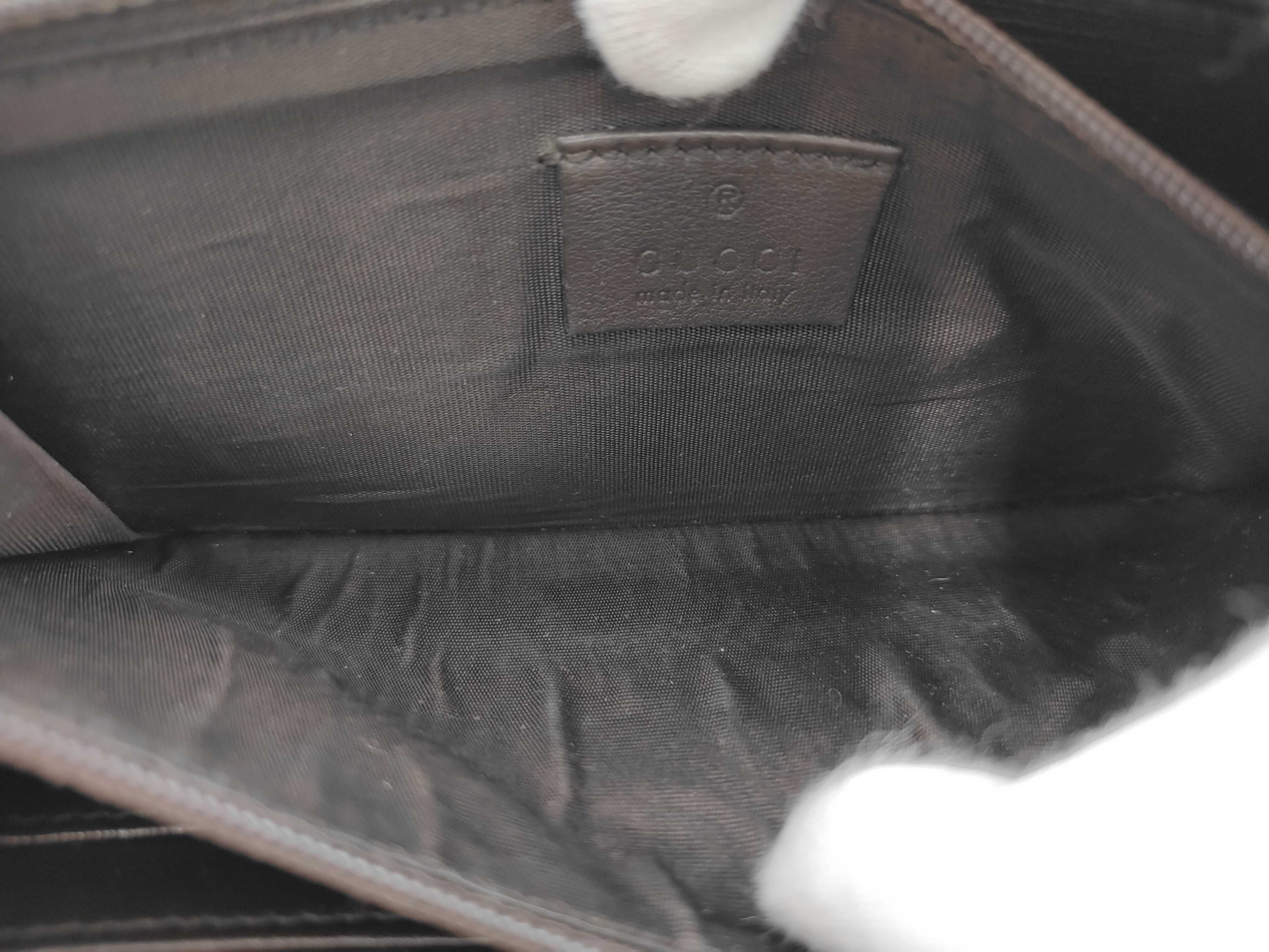 GG pattern PVC round zipper long wallet — view 5