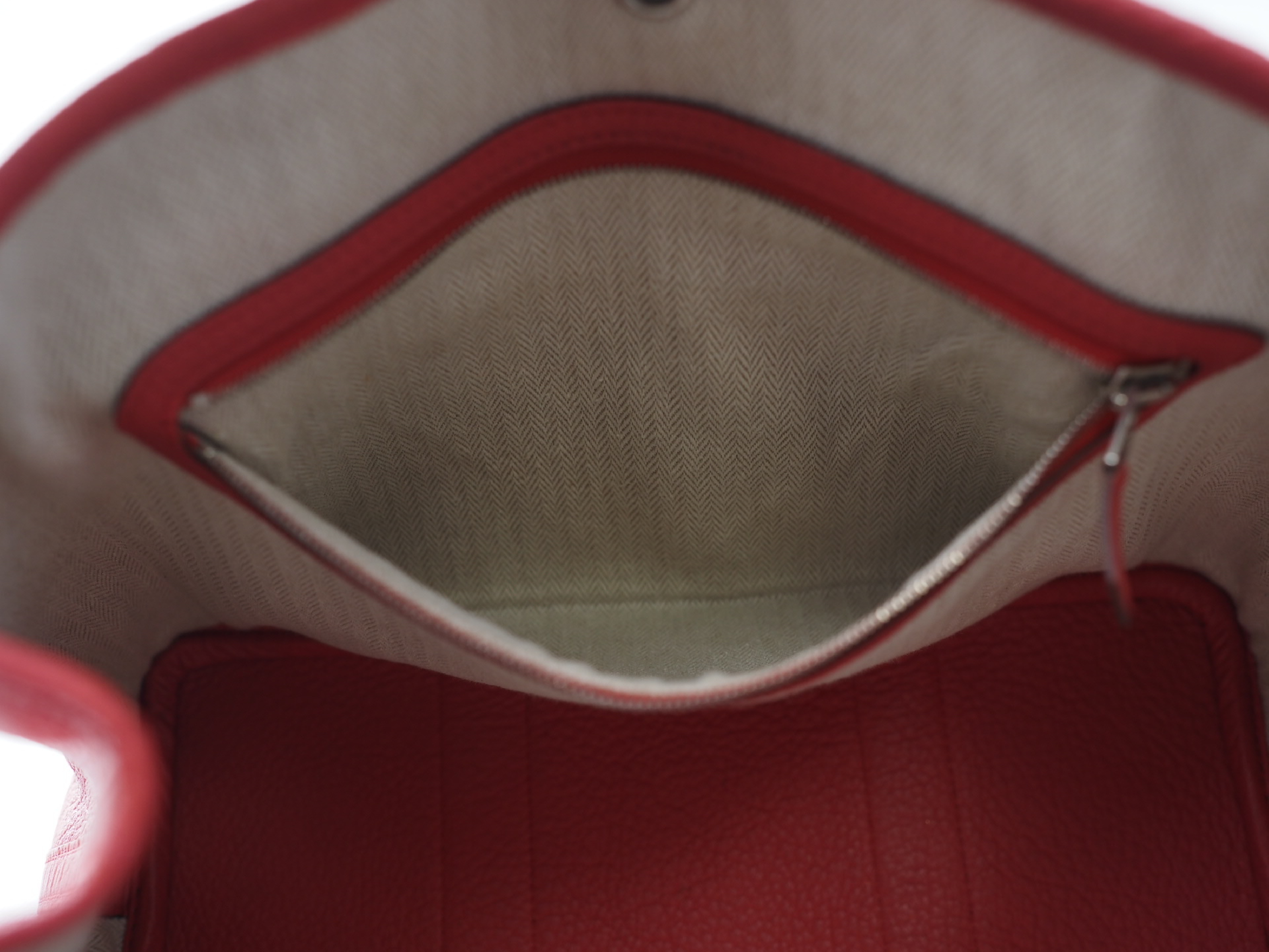 Garden Party TPM Leather Tote Bag with Silver Hardware, Red/Pink Tone — view 11