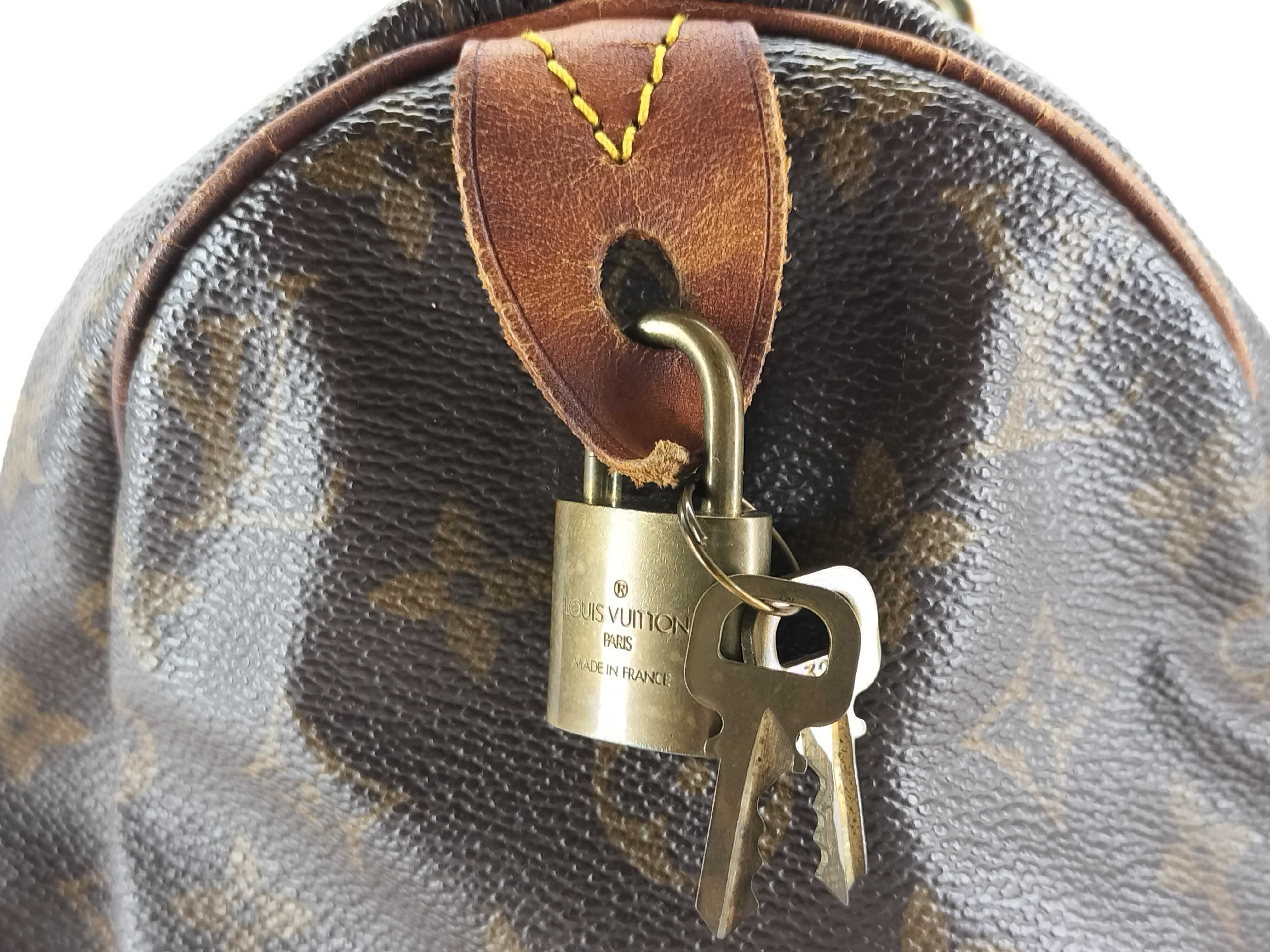 Monogram Speedy 30 M41526 VI0921 Brown Boston Bag — view 15