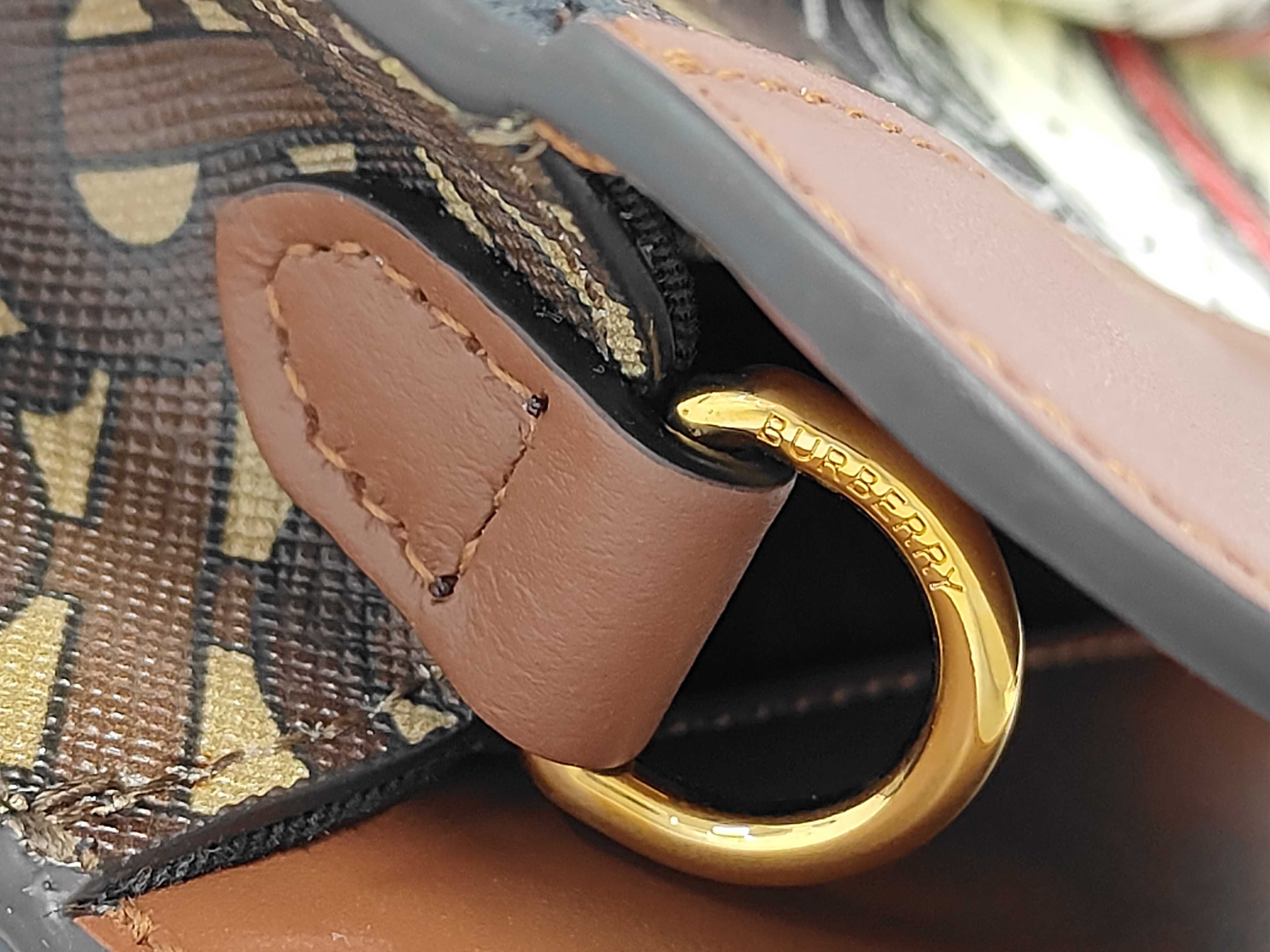 TB Monogram Mini Pocket Bag, Brown x Black x Multicolor Leather Handbag — view 5