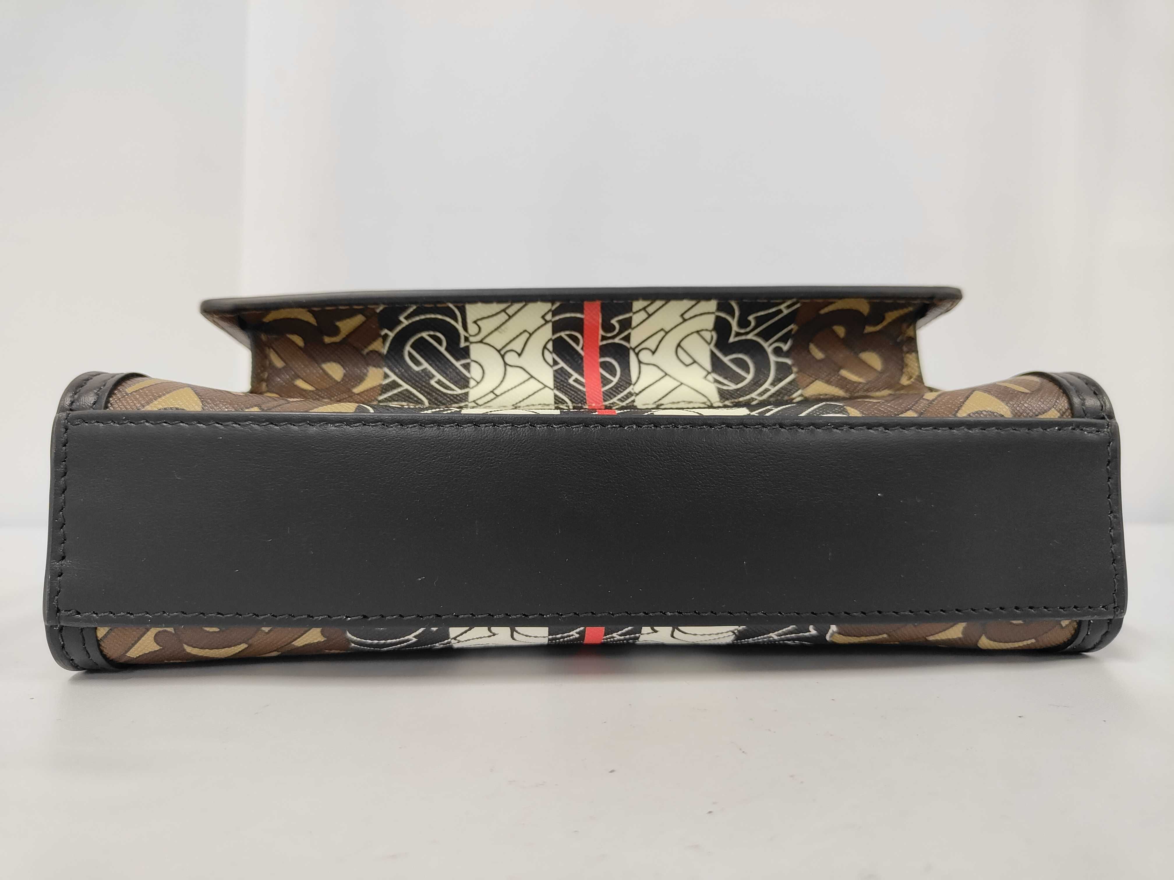 TB Monogram Mini Pocket Bag, Brown x Black x Multicolor Leather Handbag — view 7