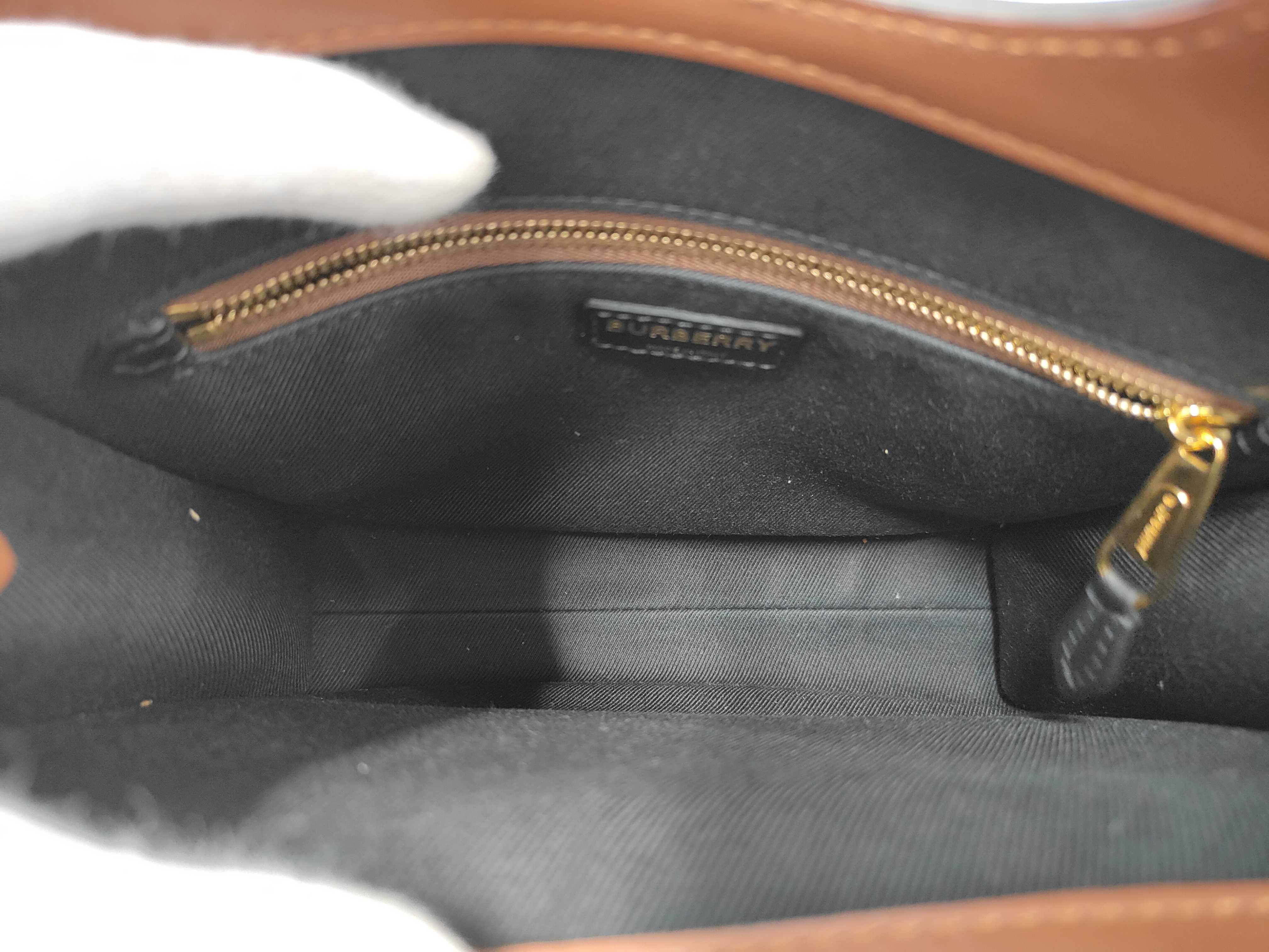 TB Monogram Mini Pocket Bag, Brown x Black x Multicolor Leather Handbag — view 8