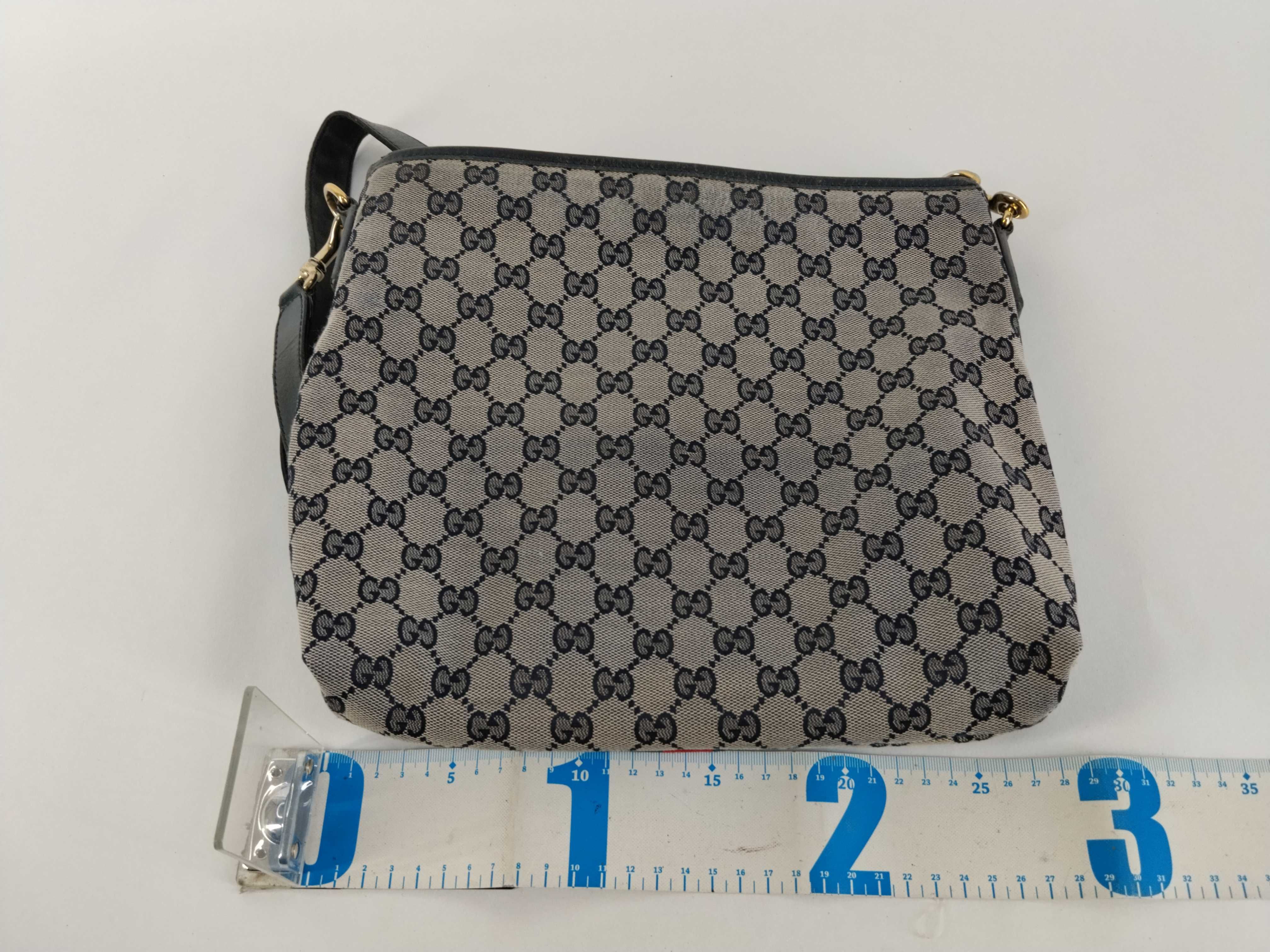 GG Supreme Gucci GG Canvas x Leather Shoulder Bag Navy 388926 Shoulder Bag — view 2
