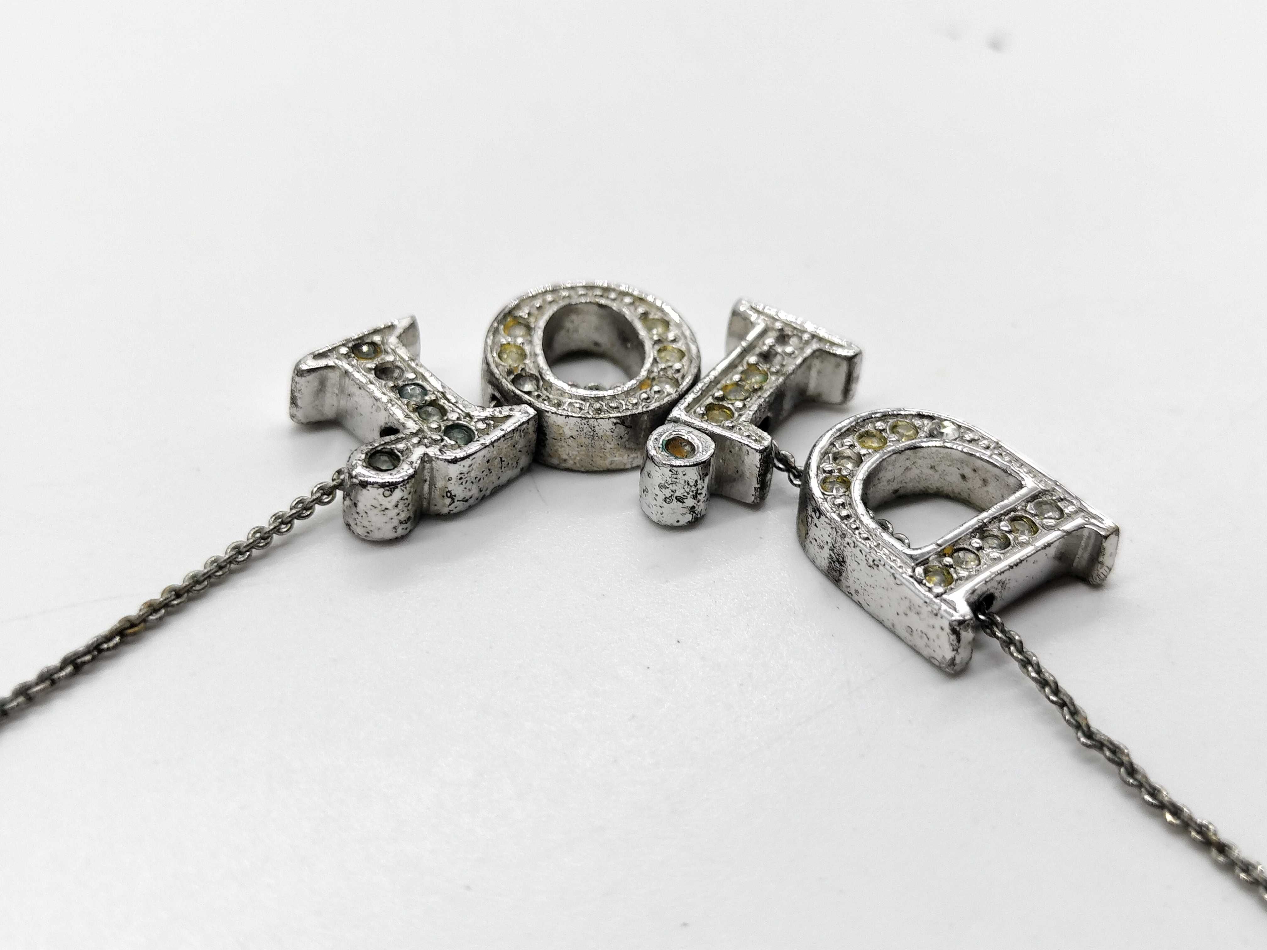 Logo Rhinestone Necklace — view 4