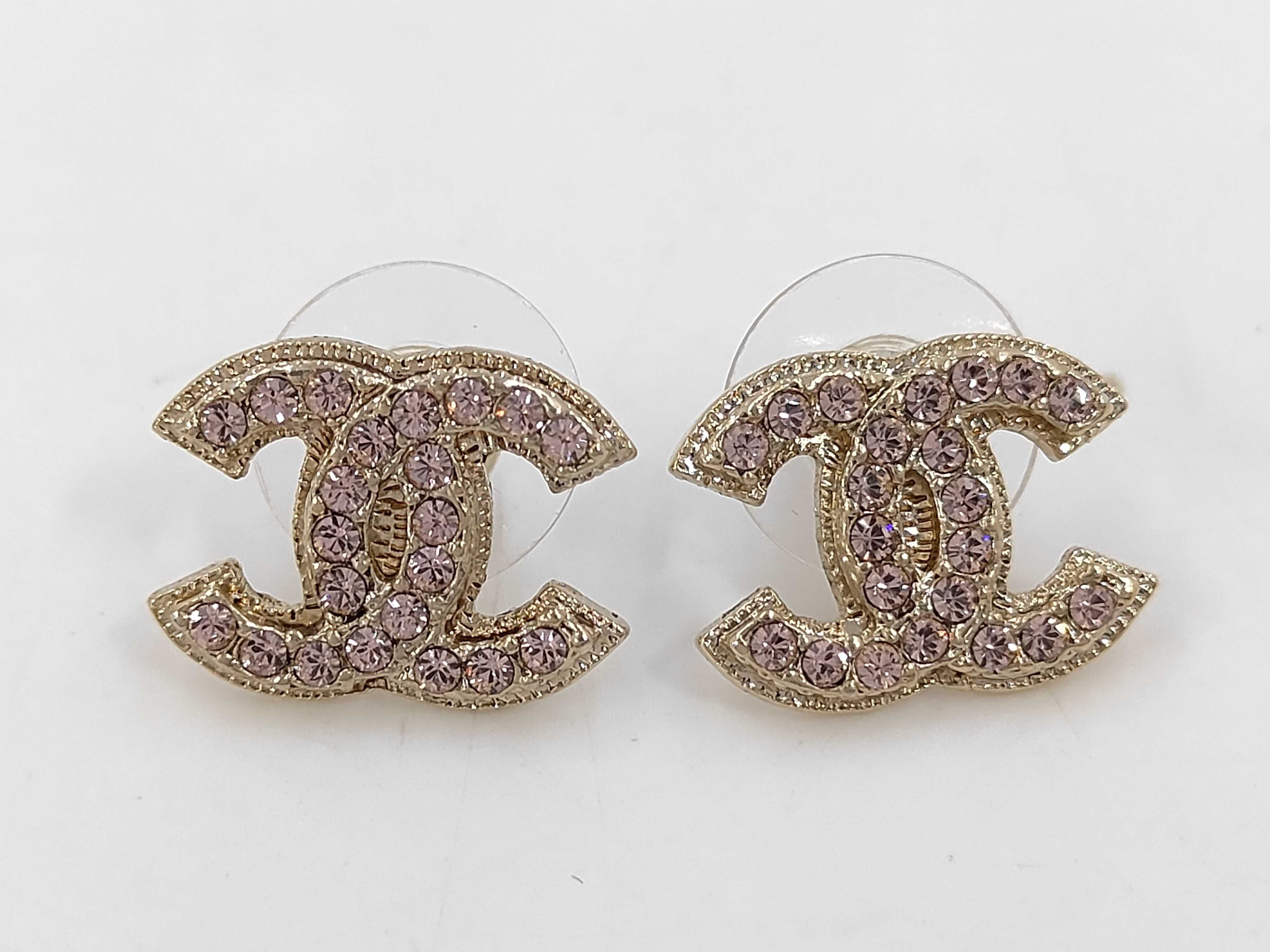 CC Cocomark Rhinestone Earrings Women's 08C Earrings