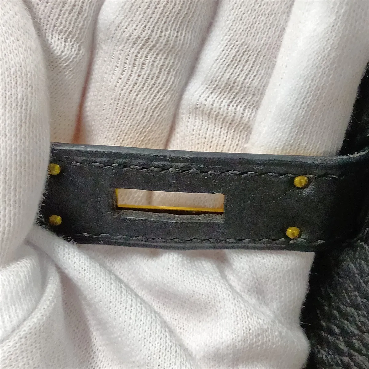 [Individually packaged] Hermes Birkin 35 Letournée Taurillon Clemence Black Gold Hardware H:2004 — view 13
