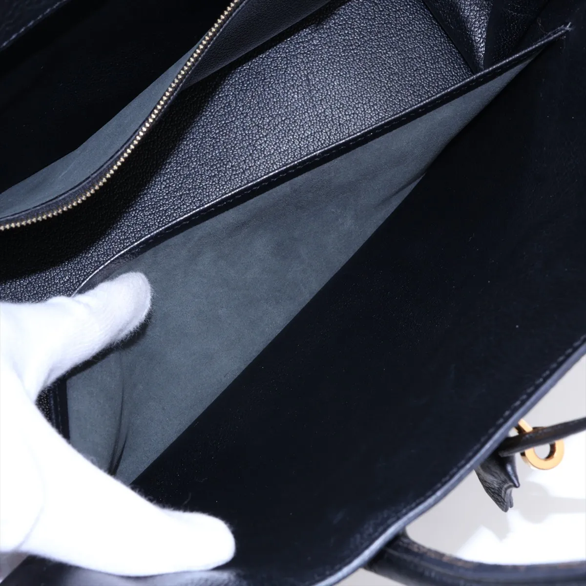 [Individually packaged] Hermes Birkin 35 Letournée Taurillon Clemence Black Gold Hardware H:2004 — view 9