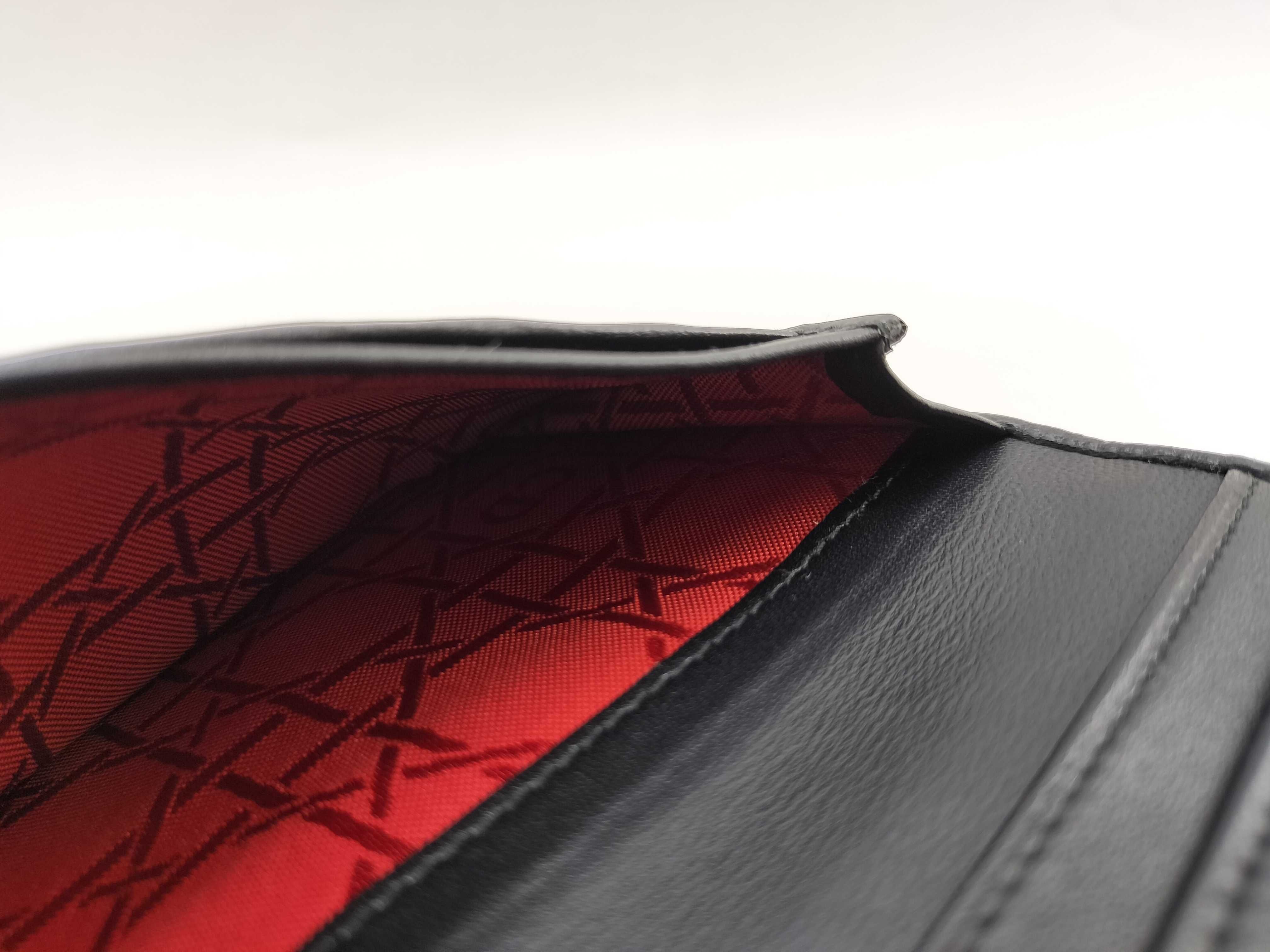 Cannage Leather Bi-fold Long Wallet, Black — view 14