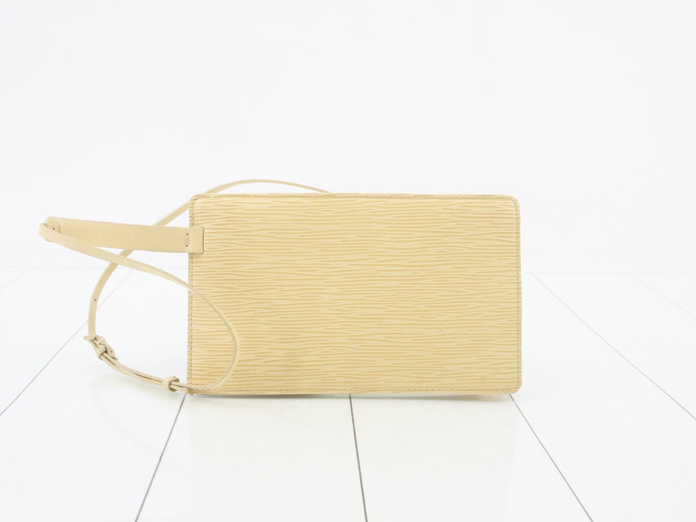 Epi Leather Waist Pouch, Yellow — view 2