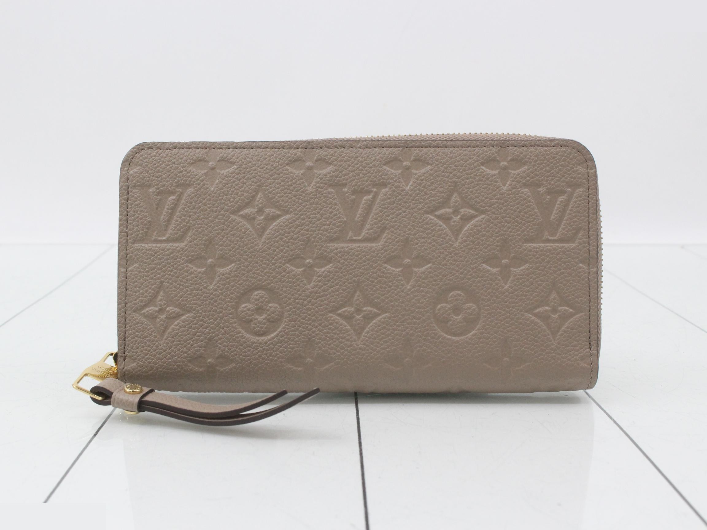 Empreinte Zippy Wallet, Unused, Greige