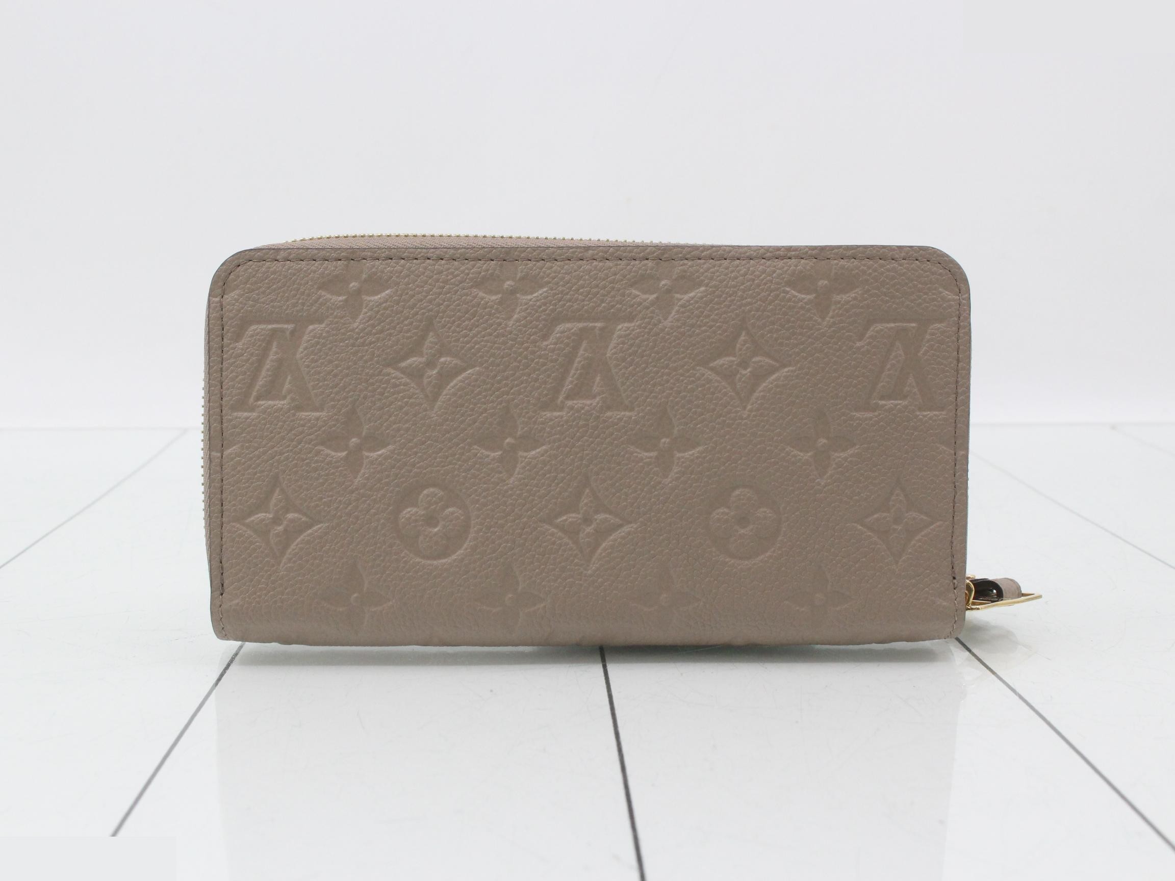 Empreinte Zippy Wallet, Unused, Greige — view 2