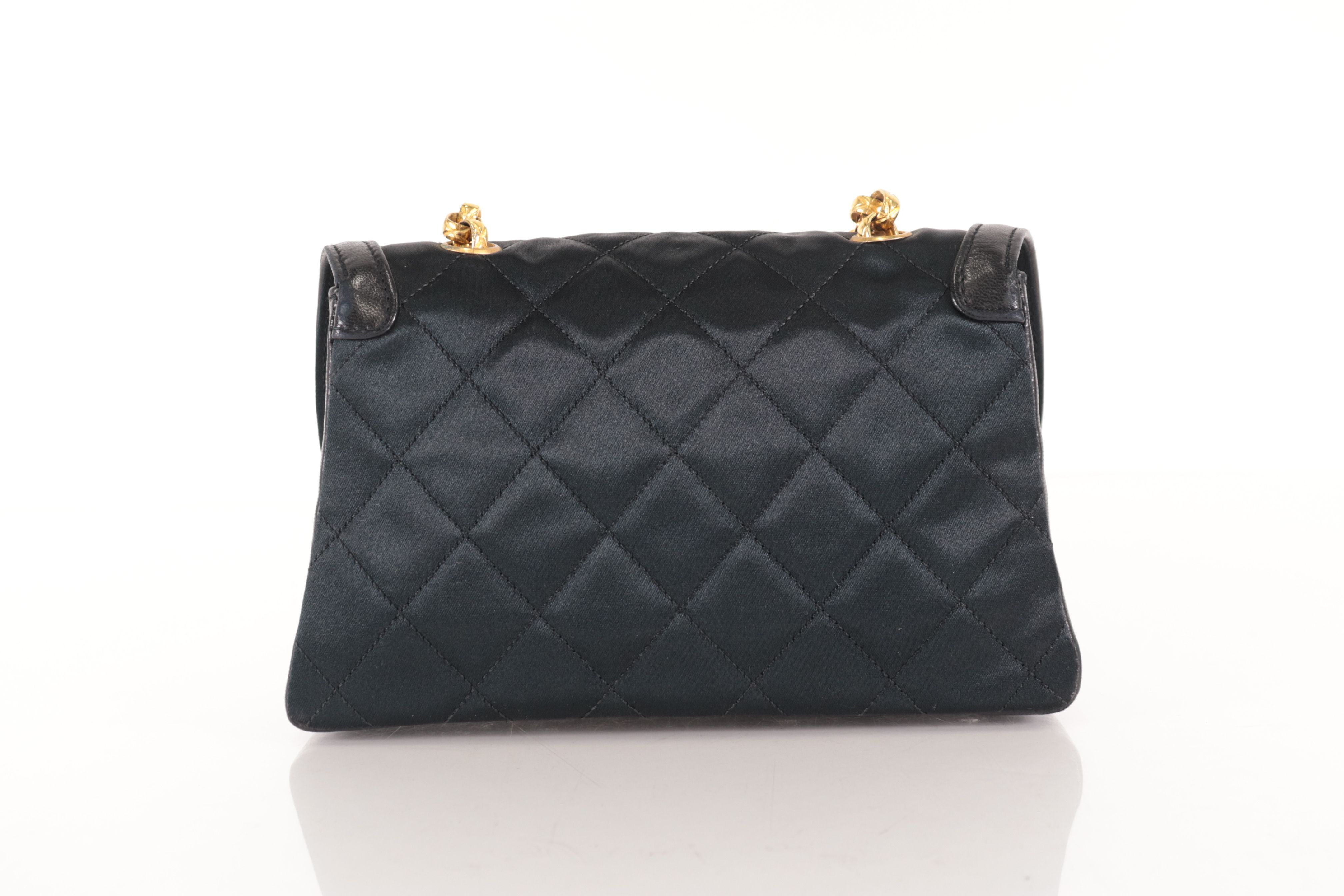 Satin Bejeweled Chain Shoulder Bag with Pouch (Series 1) — view 3