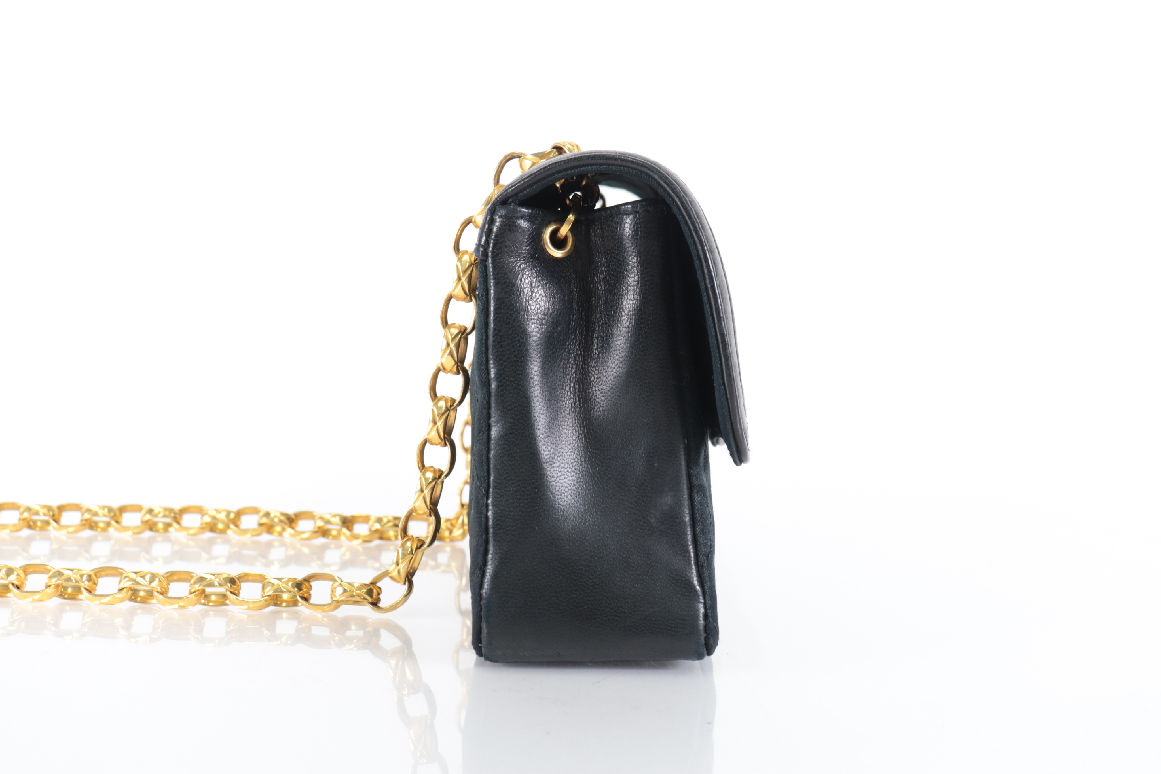 Satin Bejeweled Chain Shoulder Bag with Pouch (Series 1) — view 4