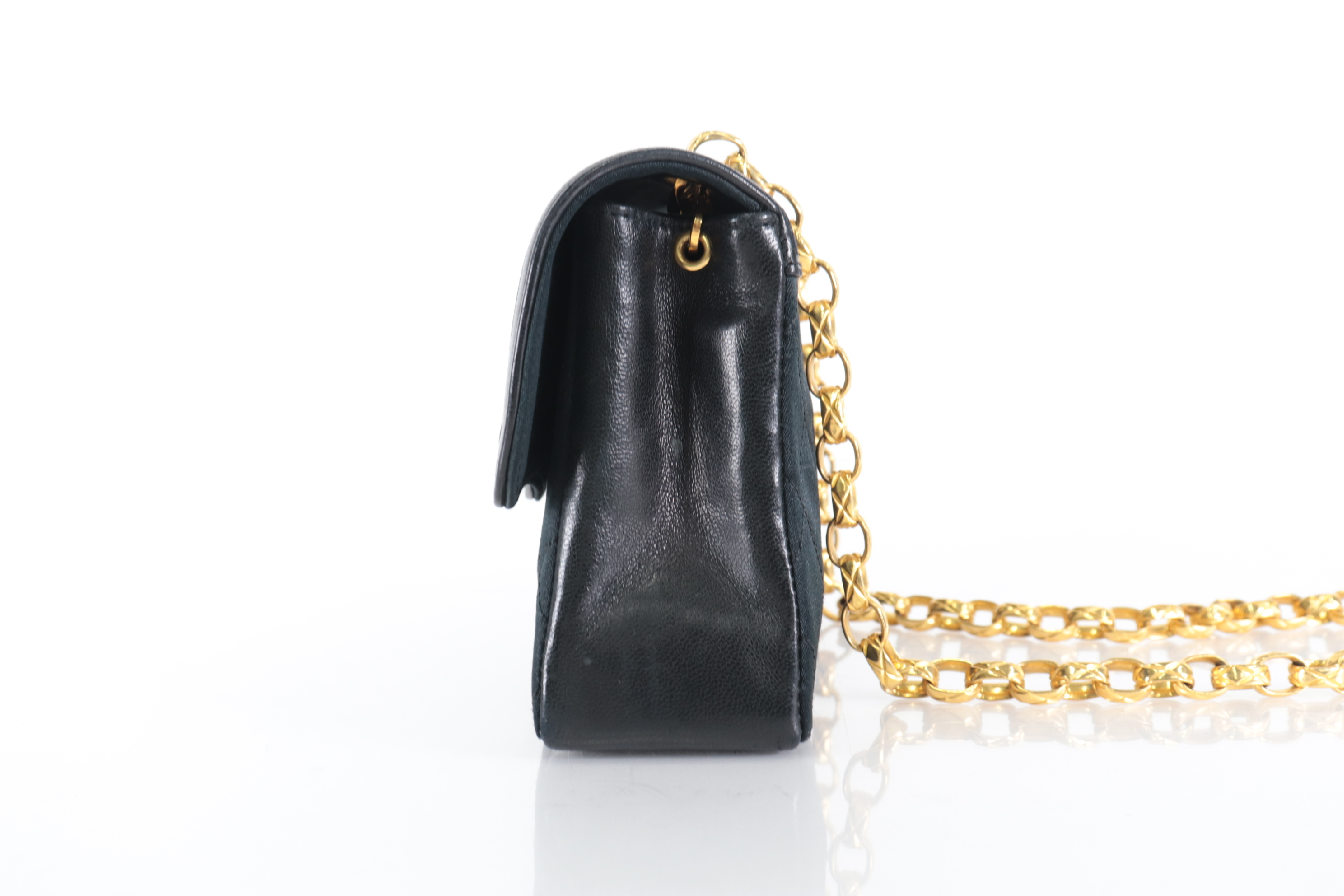 Satin Bejeweled Chain Shoulder Bag with Pouch (Series 1) — view 5