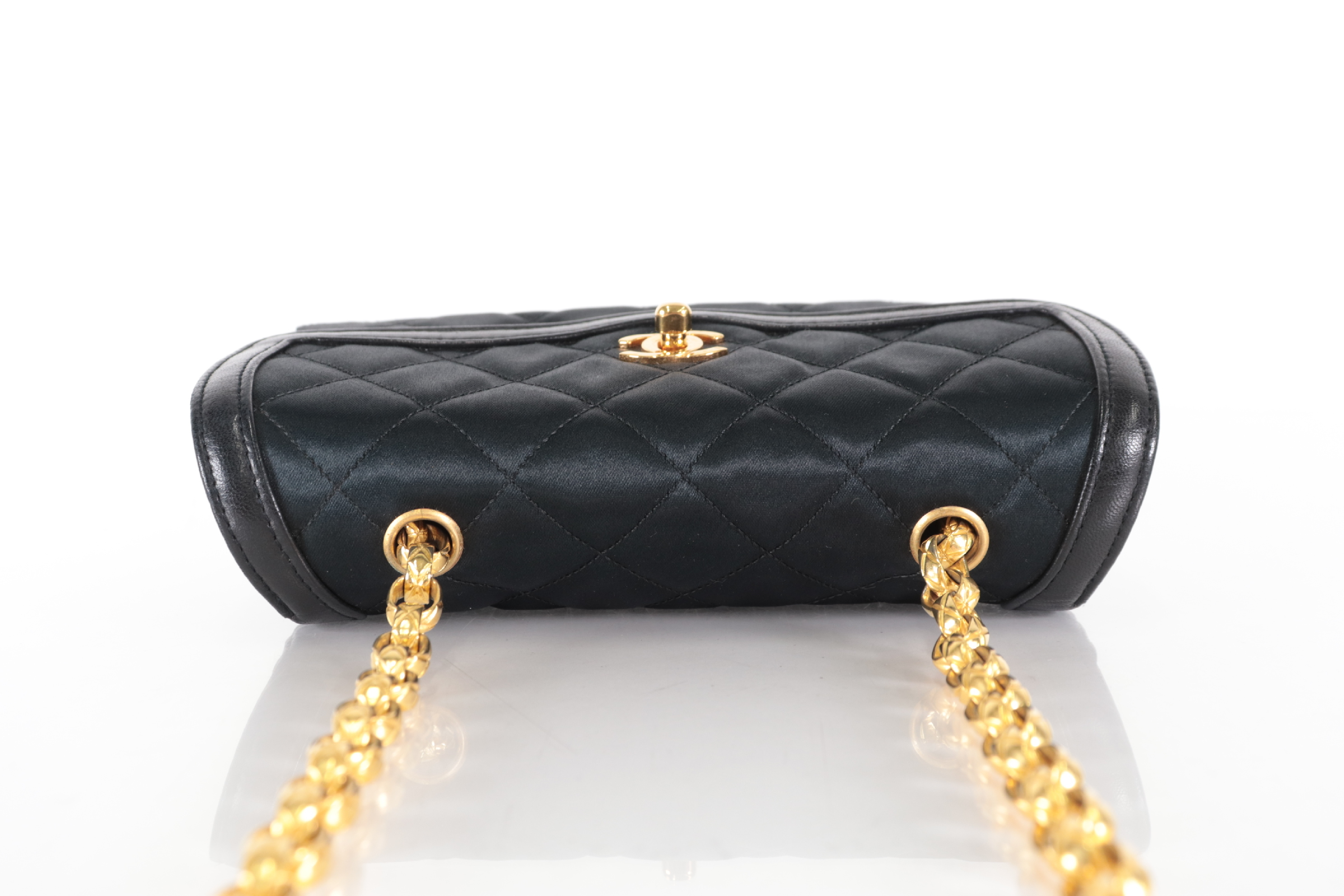 Satin Bejeweled Chain Shoulder Bag with Pouch (Series 1) — view 6