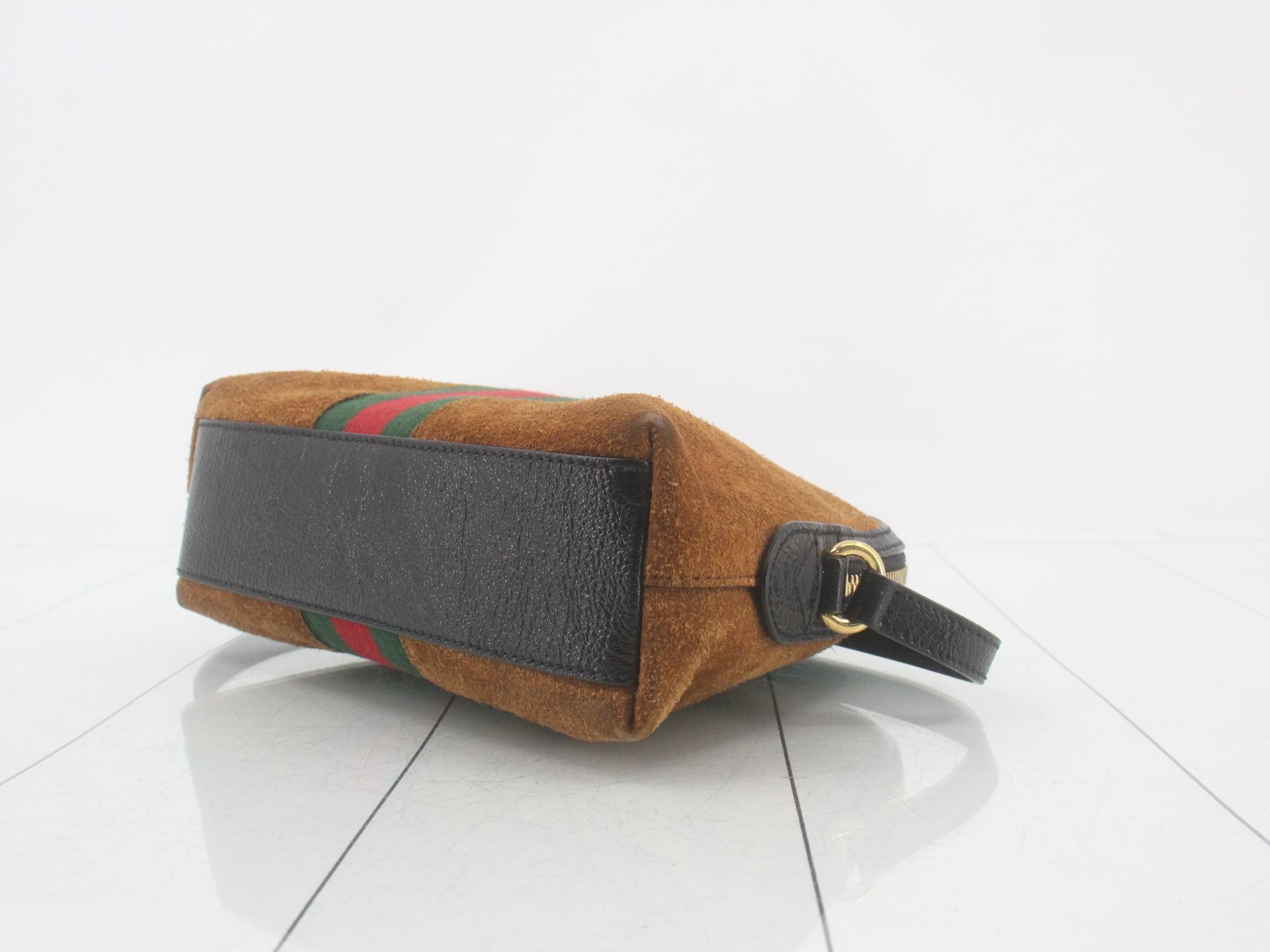 Sherry Shoulder Bag, Marmont, Suede, Brown, 499621 — view 6