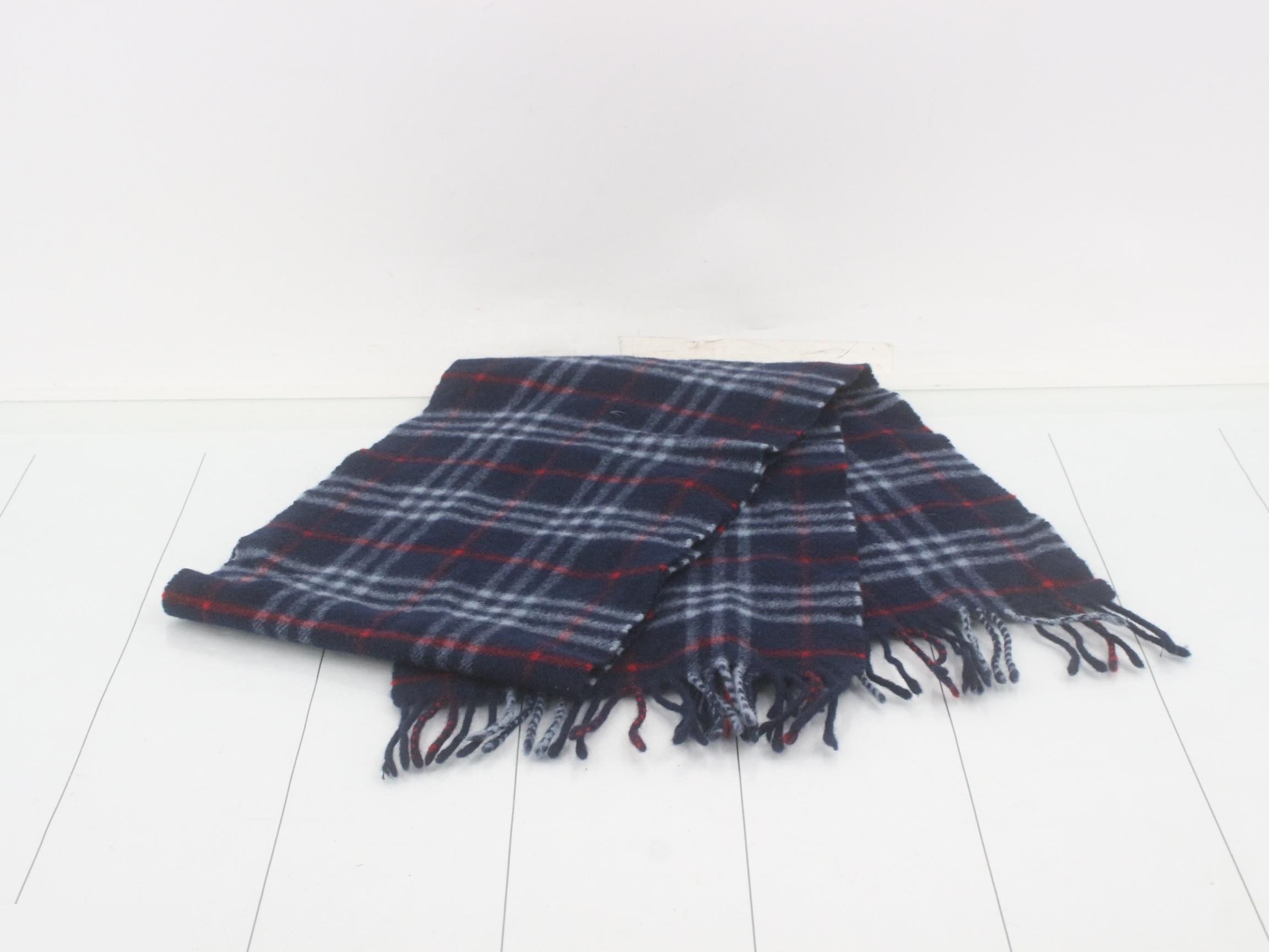 Nova Check Scarf, Navy — view 3