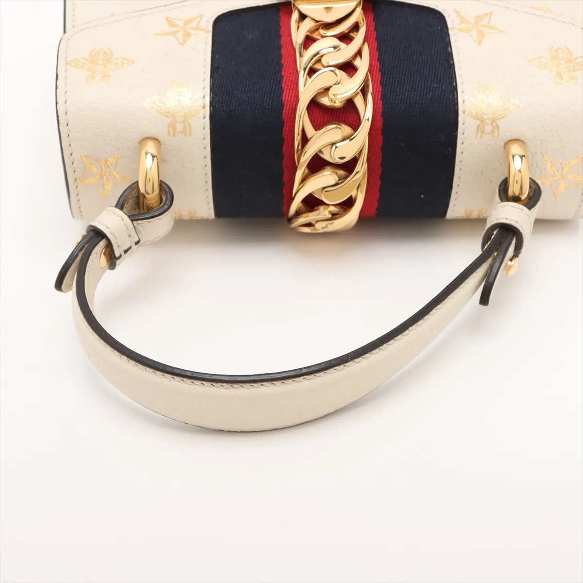 Sylvie Leather 2WAY Handbag White 470270 — view 5