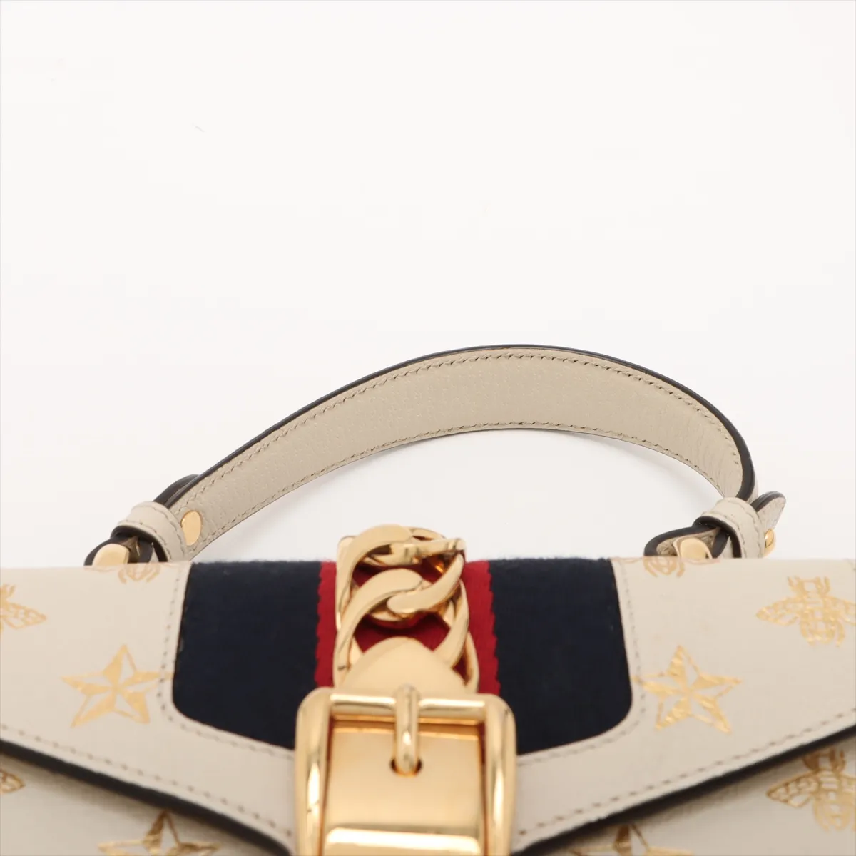 Sylvie Leather 2WAY Handbag White 470270 — view 6