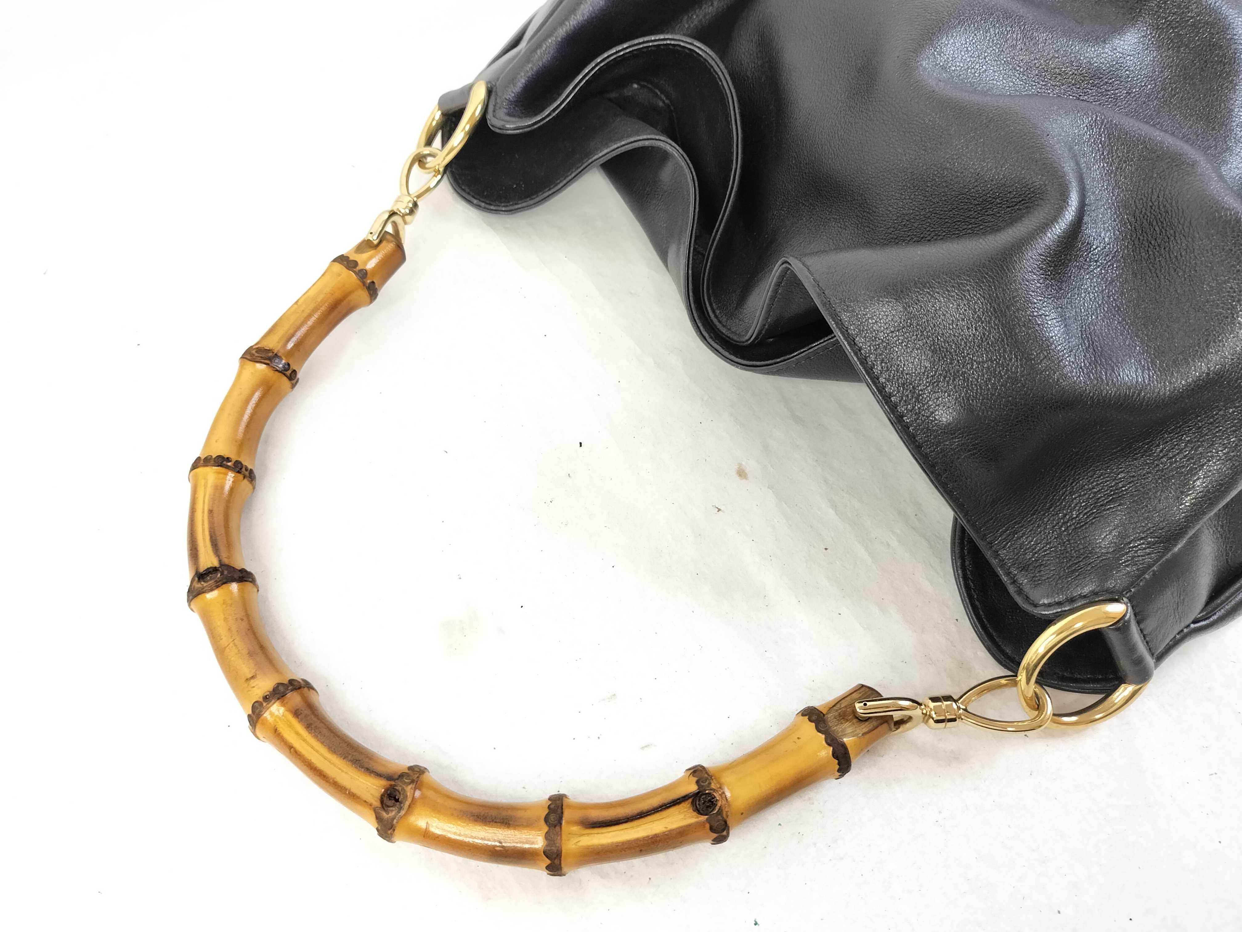 Bamboo Leather Shoulder Bag — view 5