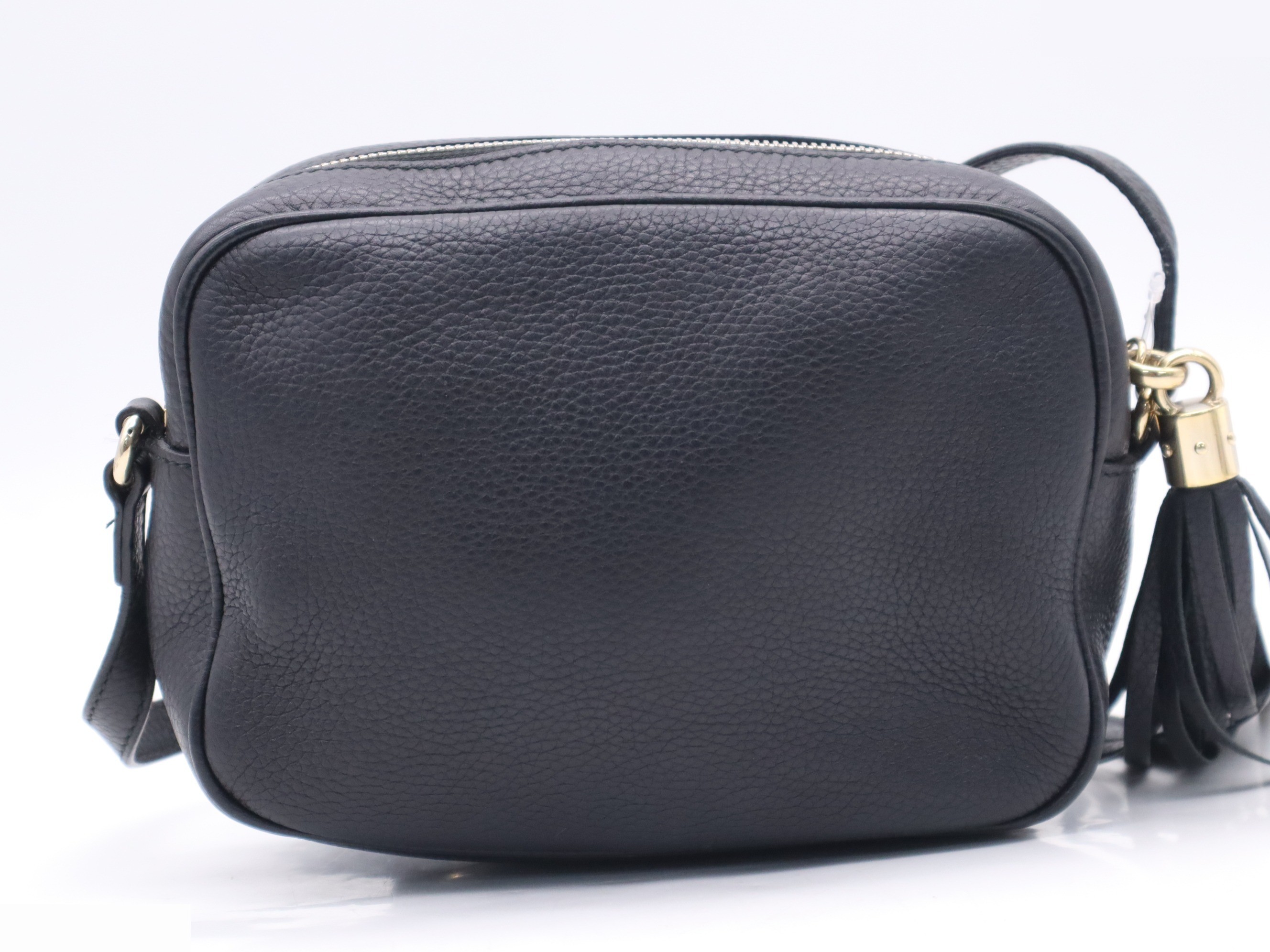 Leather Soho Disco Bag, Black — view 2