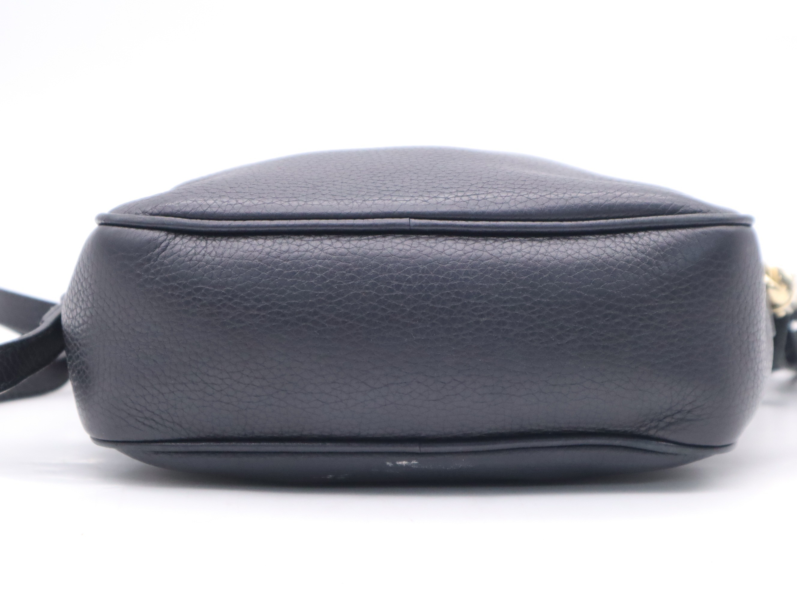 Leather Soho Disco Bag, Black — view 4