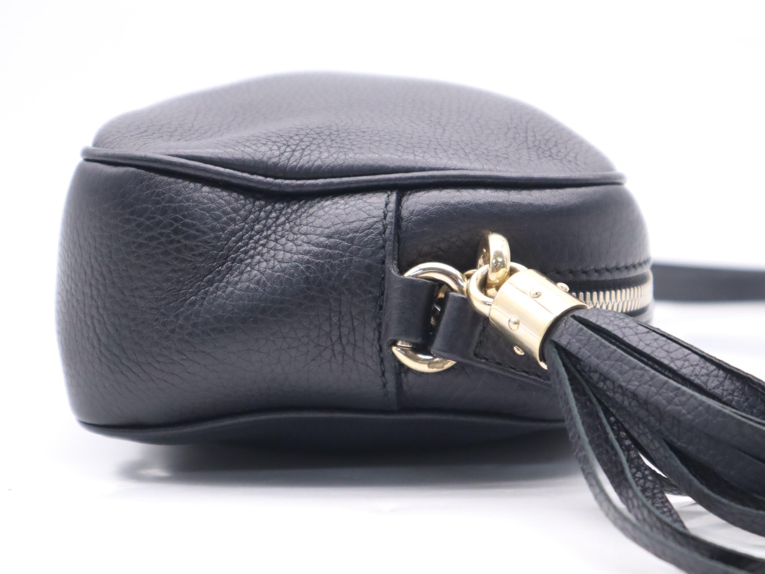Leather Soho Disco Bag, Black — view 5