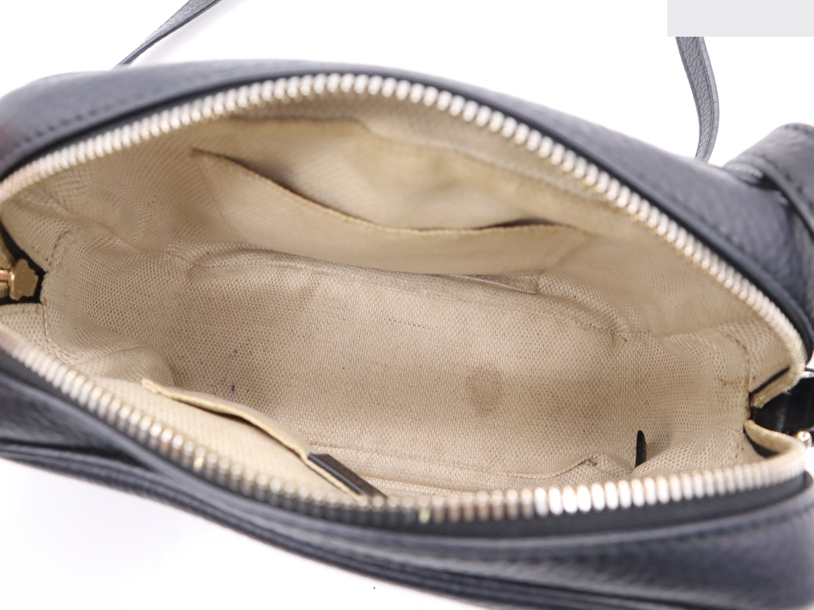 Leather Soho Disco Bag, Black — view 7