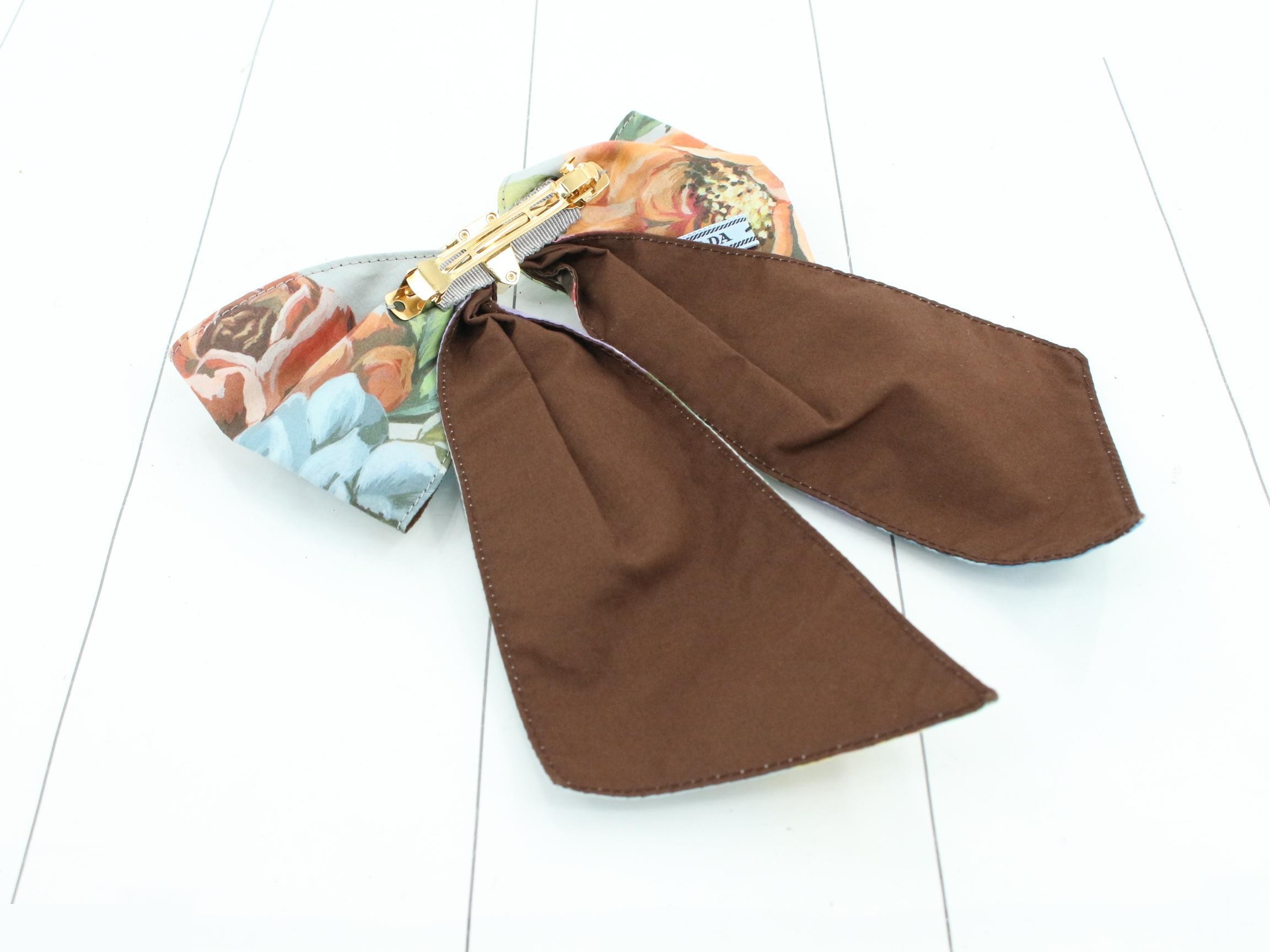 Barrette, Ribbon, Flower — view 2