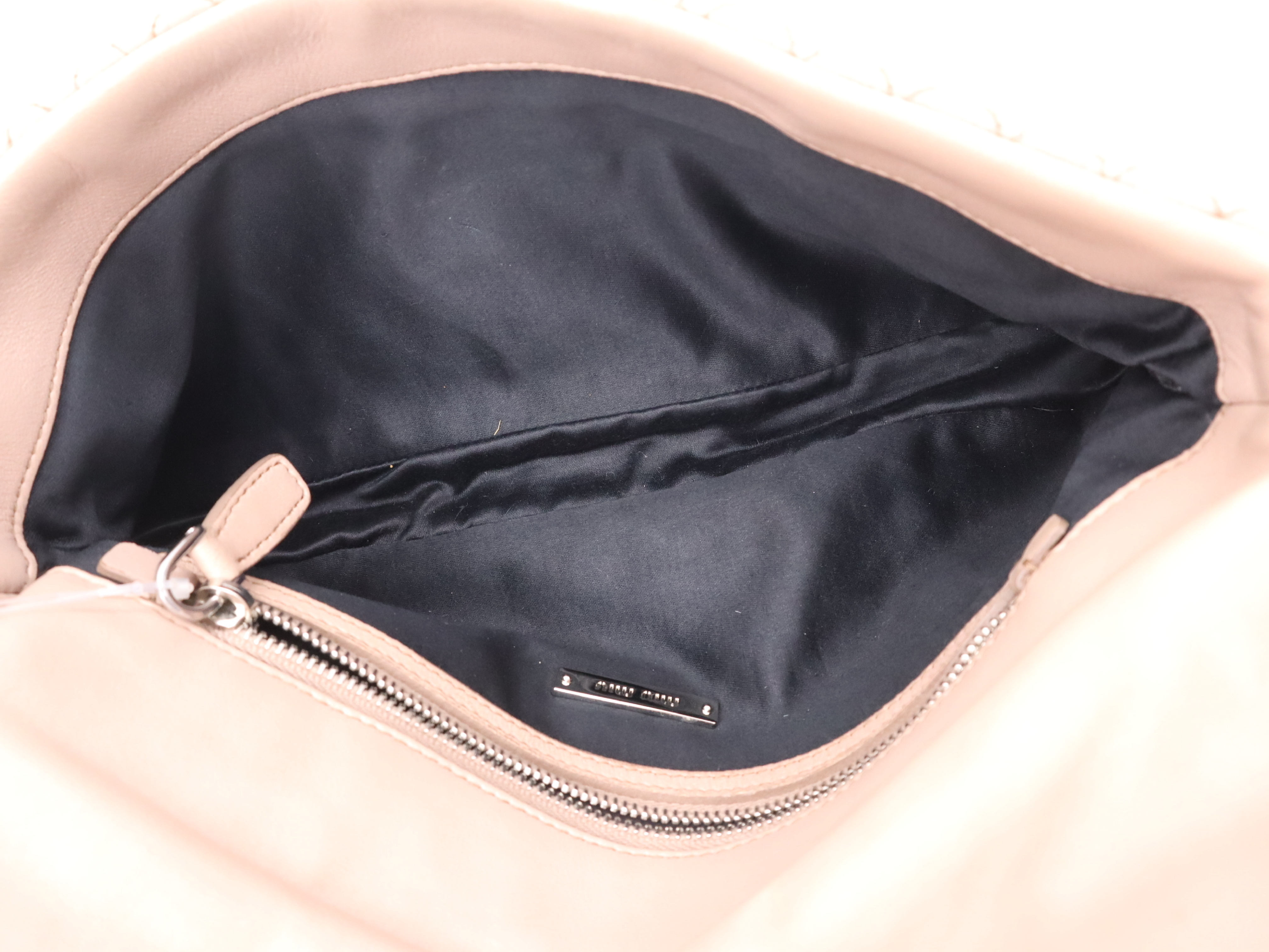 Nappa Leather/Crystal Matelassé Mini Shoulder Bag, Baby Pink — view 12
