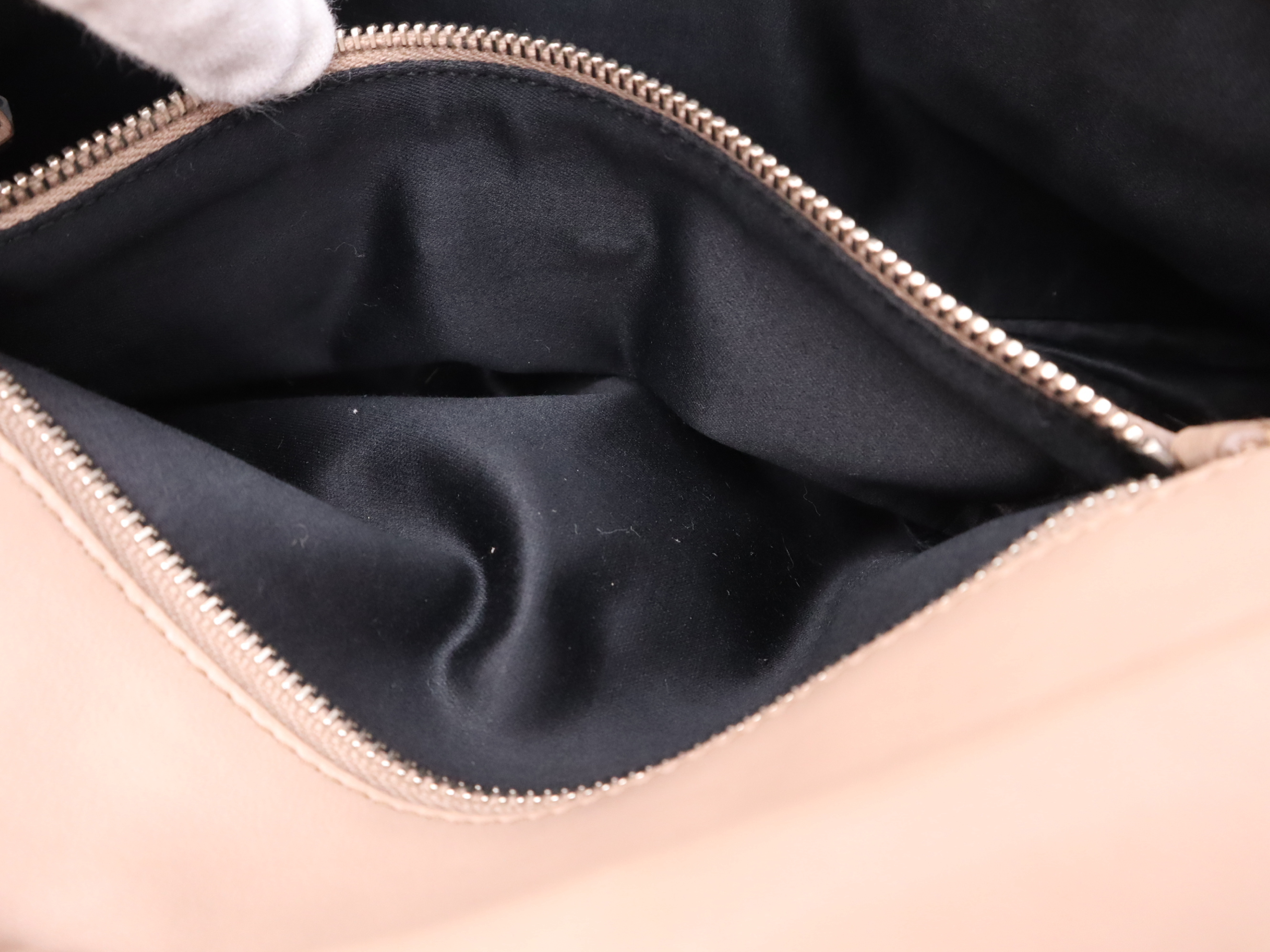 Nappa Leather/Crystal Matelassé Mini Shoulder Bag, Baby Pink — view 13